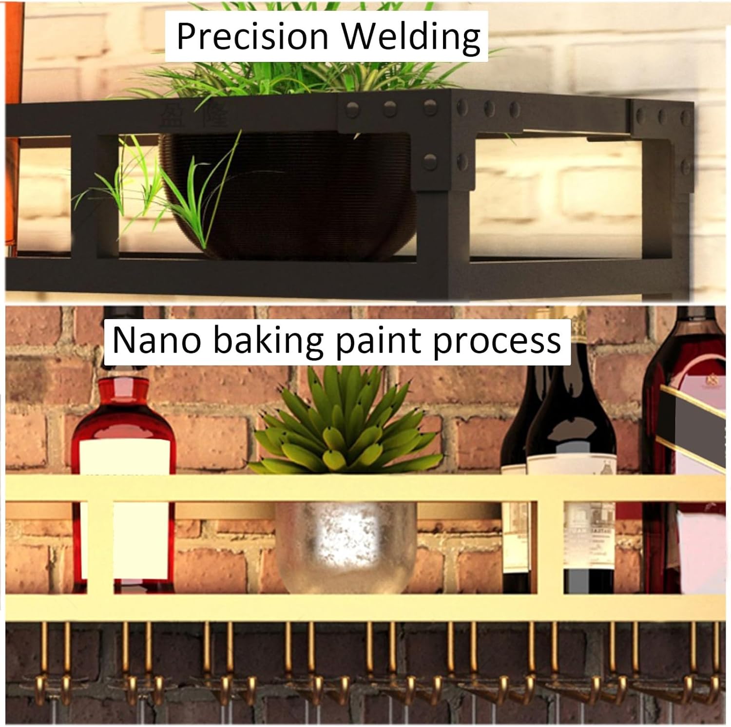 LIGUOYI Wall-Mounted Wine Glass Holder