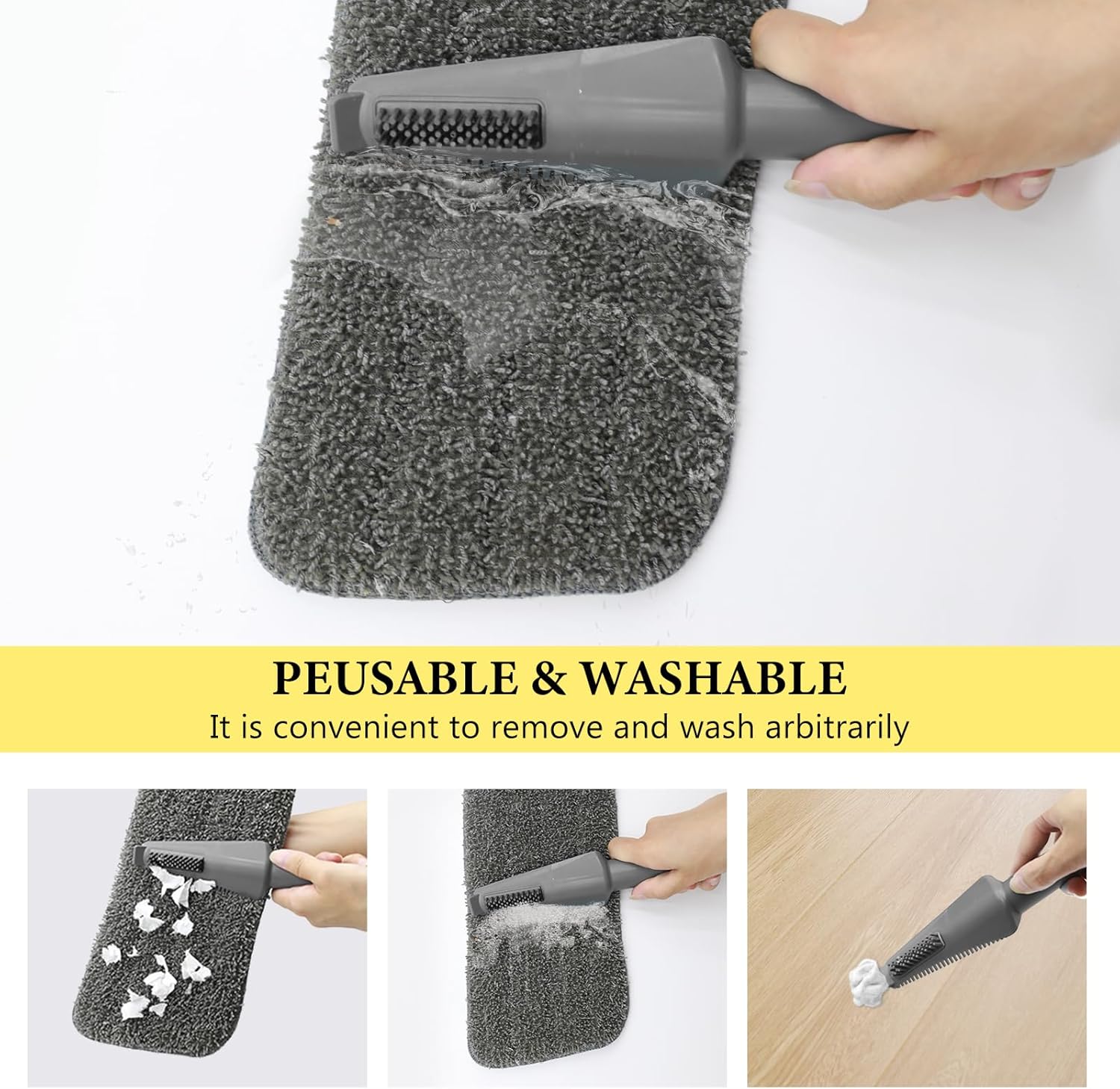 NileHome Spray Mop with 3 Pads and Refillable Bottle