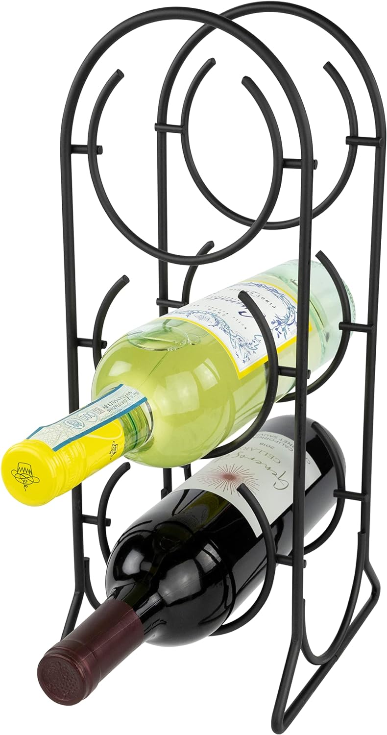 Spectrum Diversified Horseshoe Wine Rack 3 Bottle Black