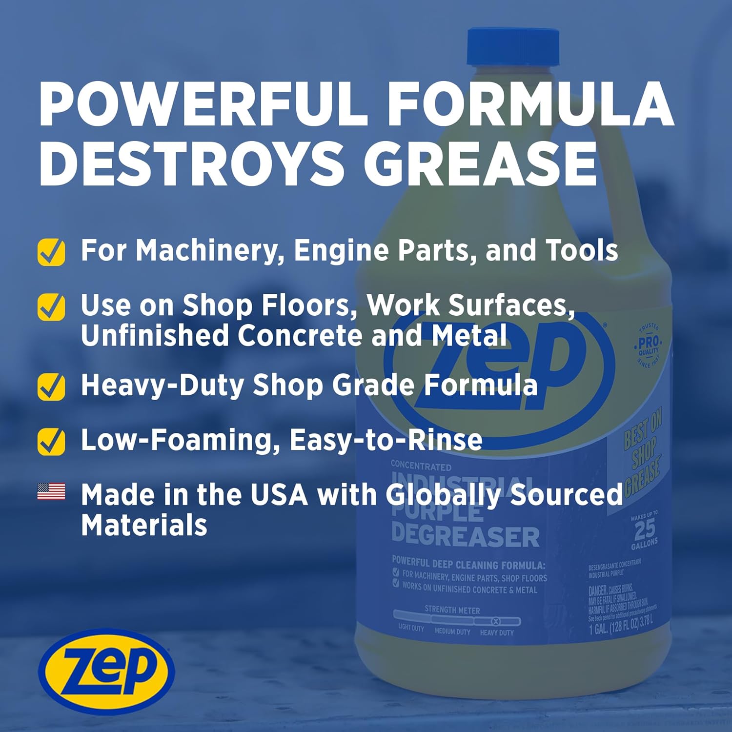 Zep Industrial Purple Cleaner and Degreaser 1 Gallon 1