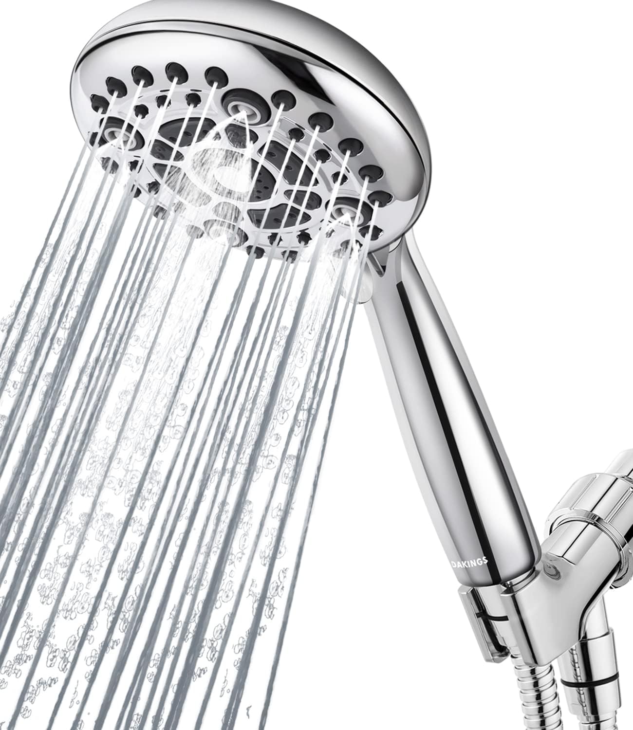 DAKINGS 6 Spray Modes High Pressure Handheld Showerhead Set