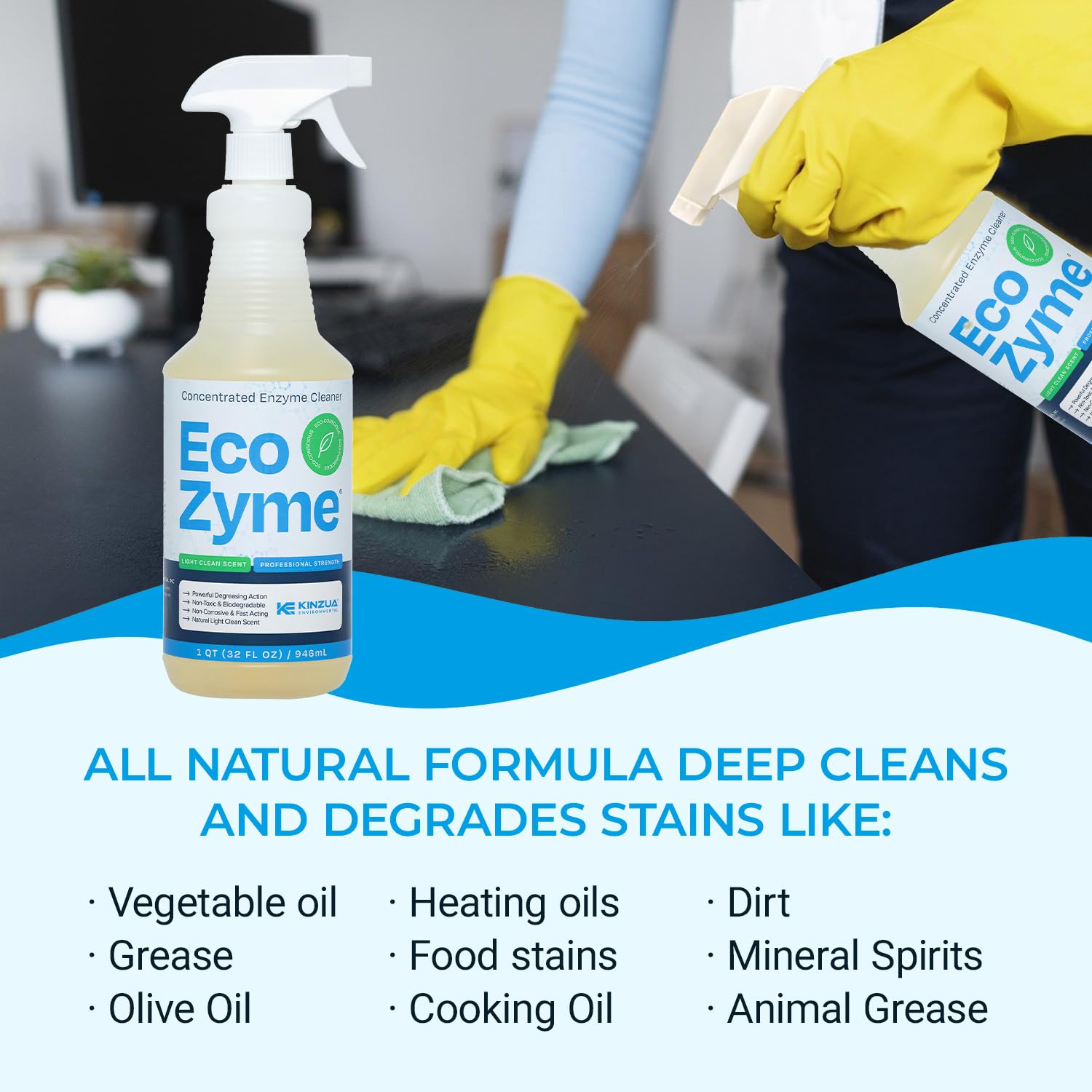 KINZUA ENVIRONMENTAL Eco-Zyme Enzyme Cleaner 32 fl oz 1