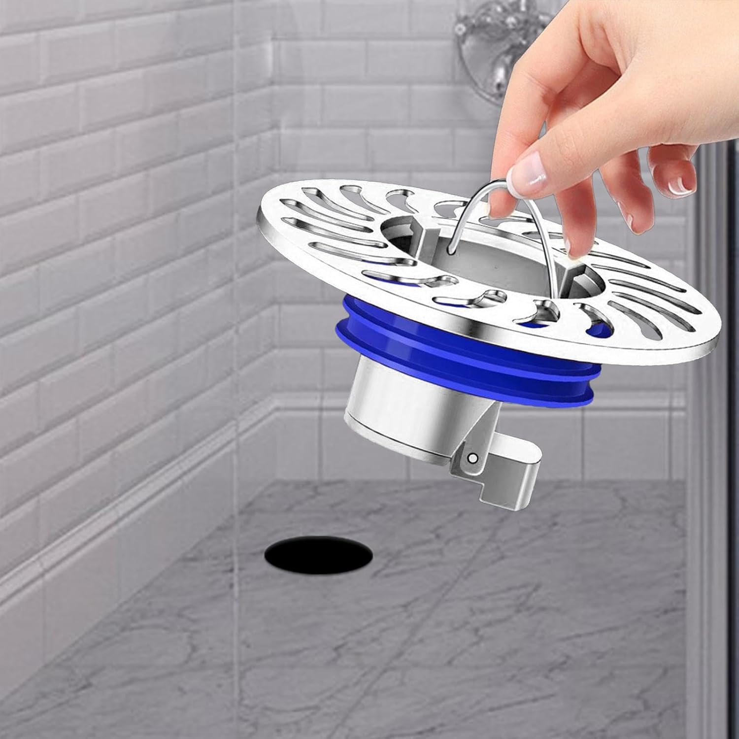 Self Closing Copper Floor Drain Plug for Sinks and Bathtubs 1