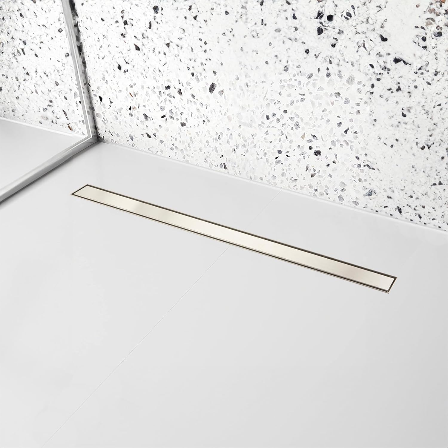 48 Inch Linear Shower Drain with Removable Panel