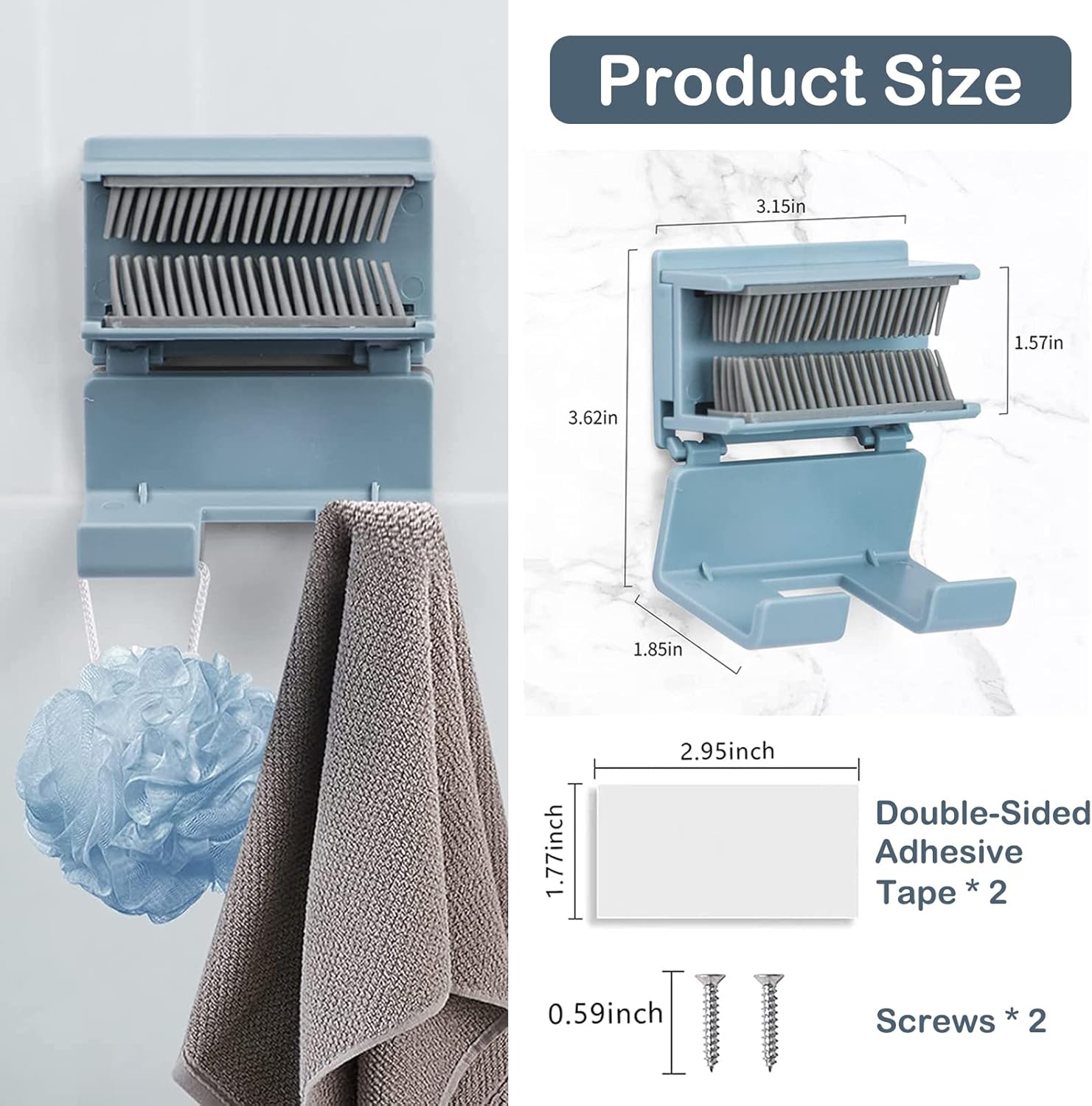 Oneasmot Silicone Hair Catcher Wall 2 in 1