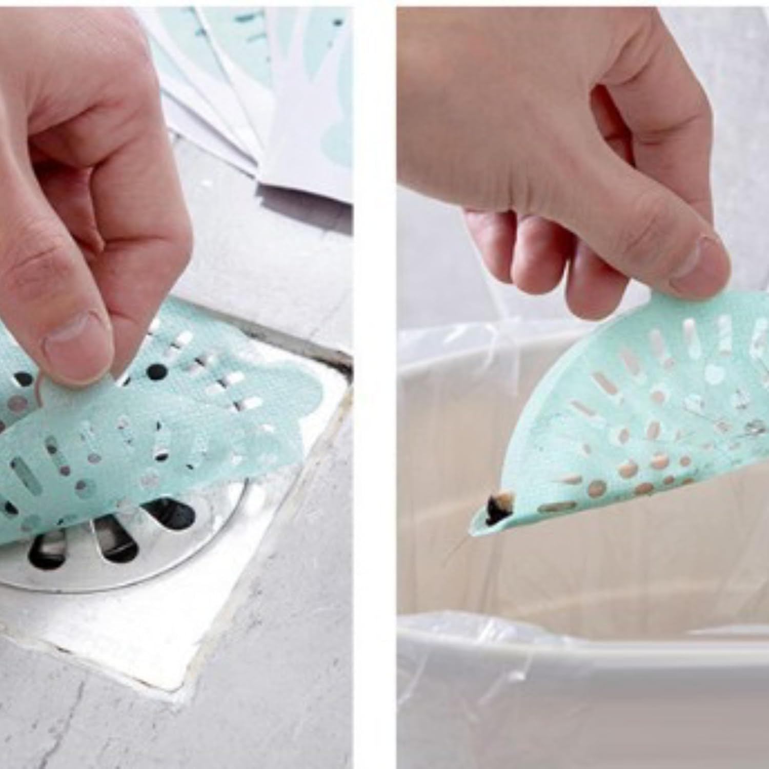40PCS 4 Inch Disposable Drain Hair Catcher Stickers