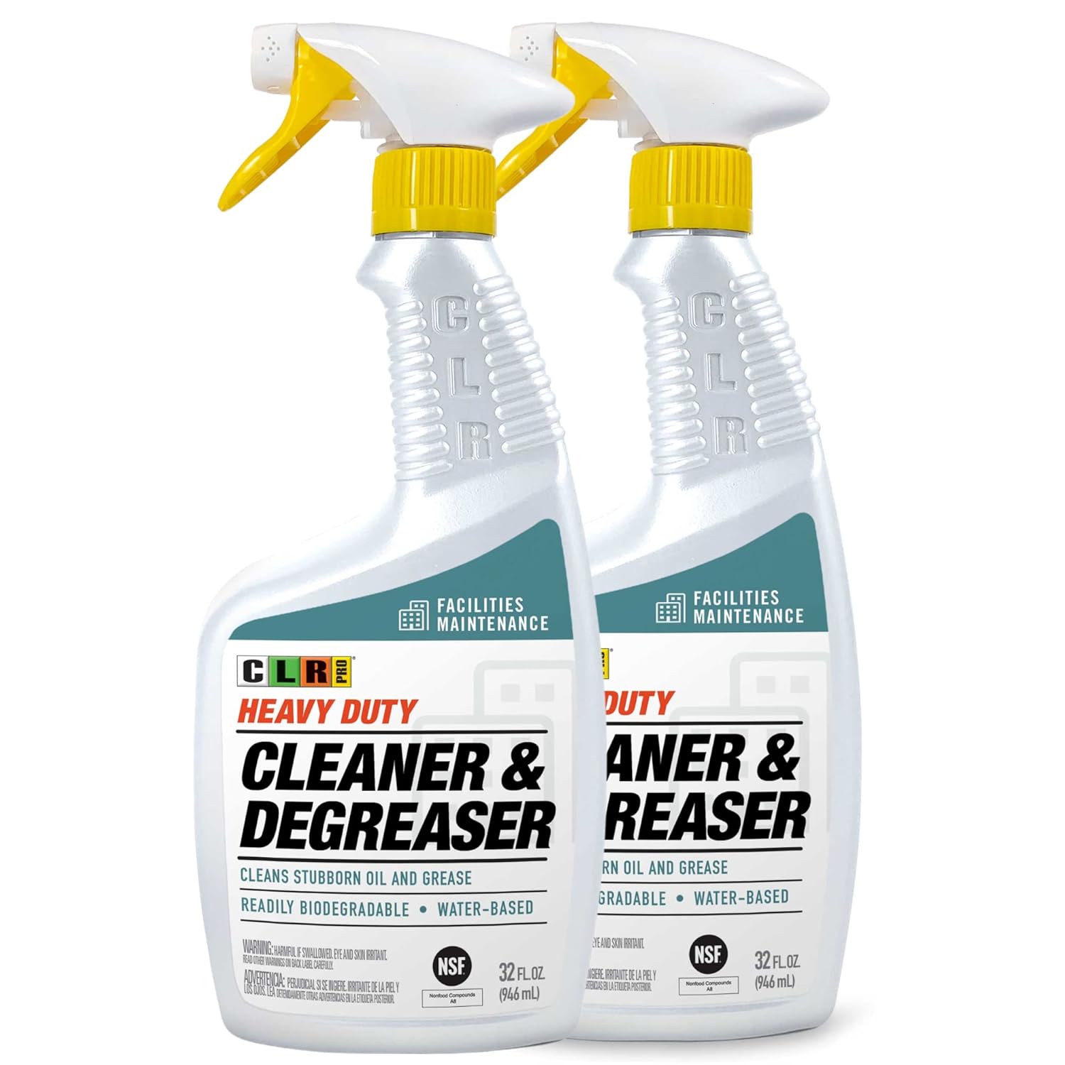 CLR PRO Heavy Duty Cleaner and Degreaser - 32 Ounce Pack of 2