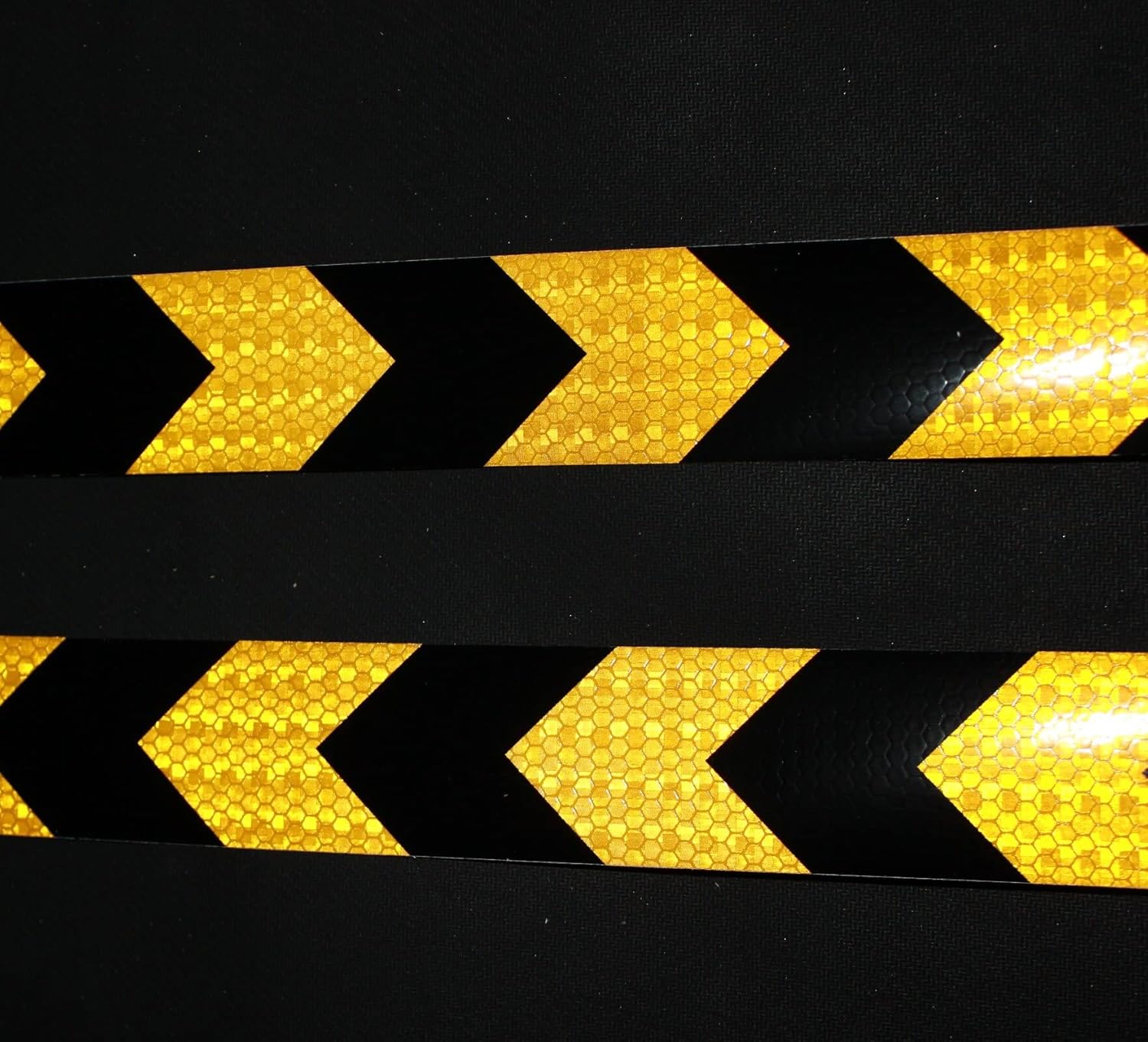 Tuyrchu Reflective Safety Tape 2x68ft Yellow Black