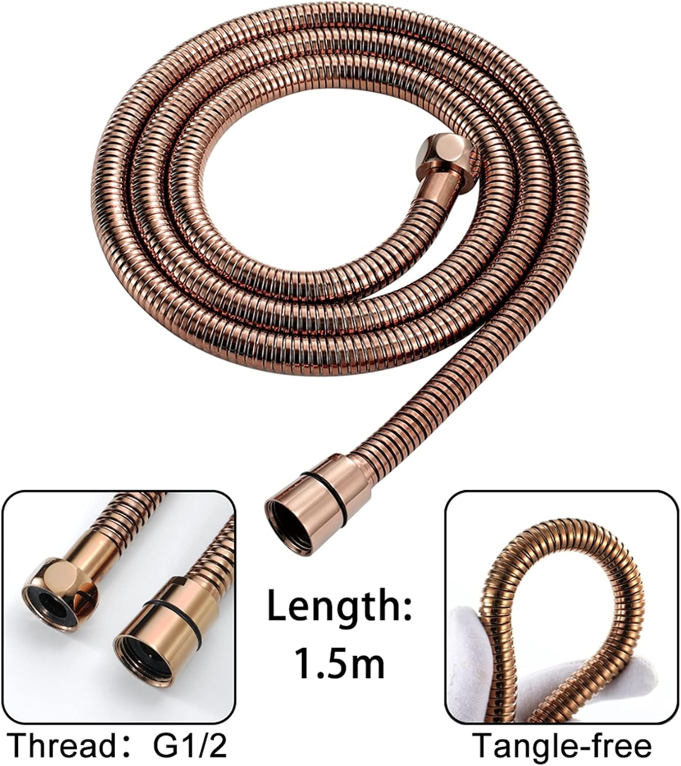 uhyOHF 10-Inch Rain Shower System with Handheld and Bubble Oxygen Modes