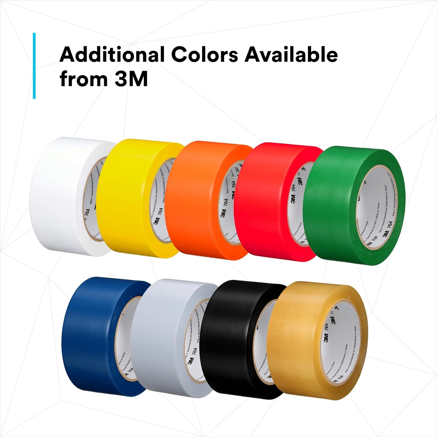 3M Vinyl Tape 764 Blue 3 in x 36 yd Light Traffic