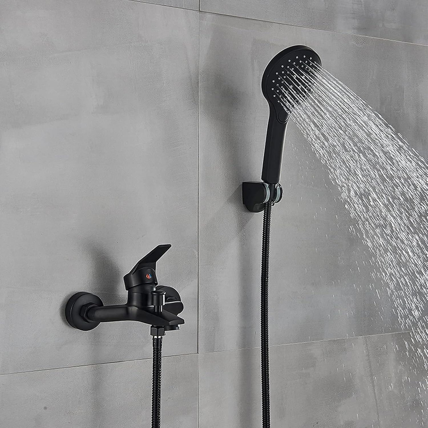 LASEVE Single Handle Tub Faucet with ABS Shower Head 1