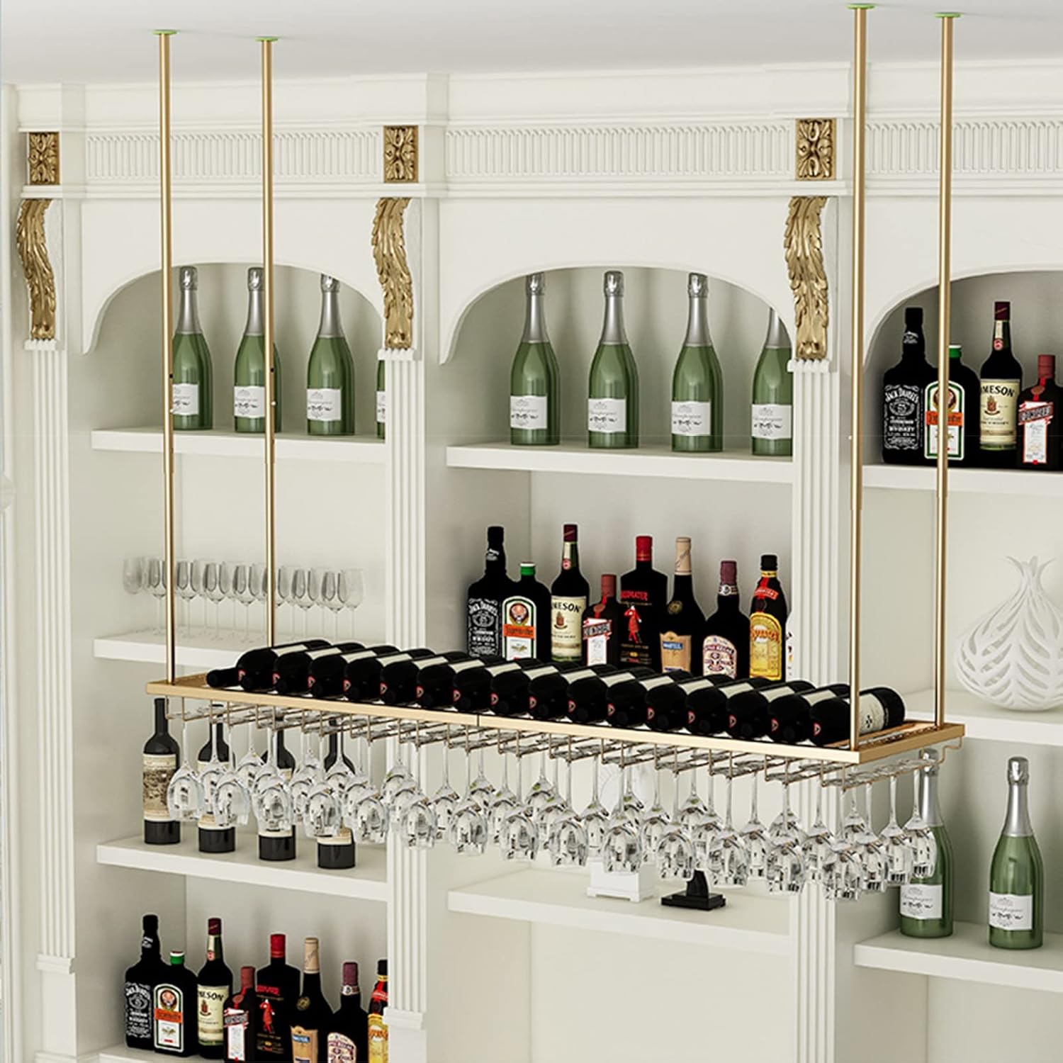 ZJDYDY Wall-Mounted Wine Rack Holder