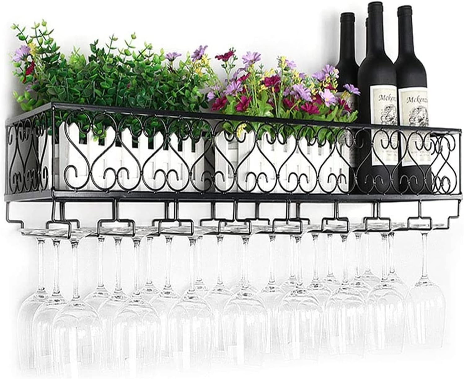 ALDEPO Wall-Mounted Wine Rack Organizer