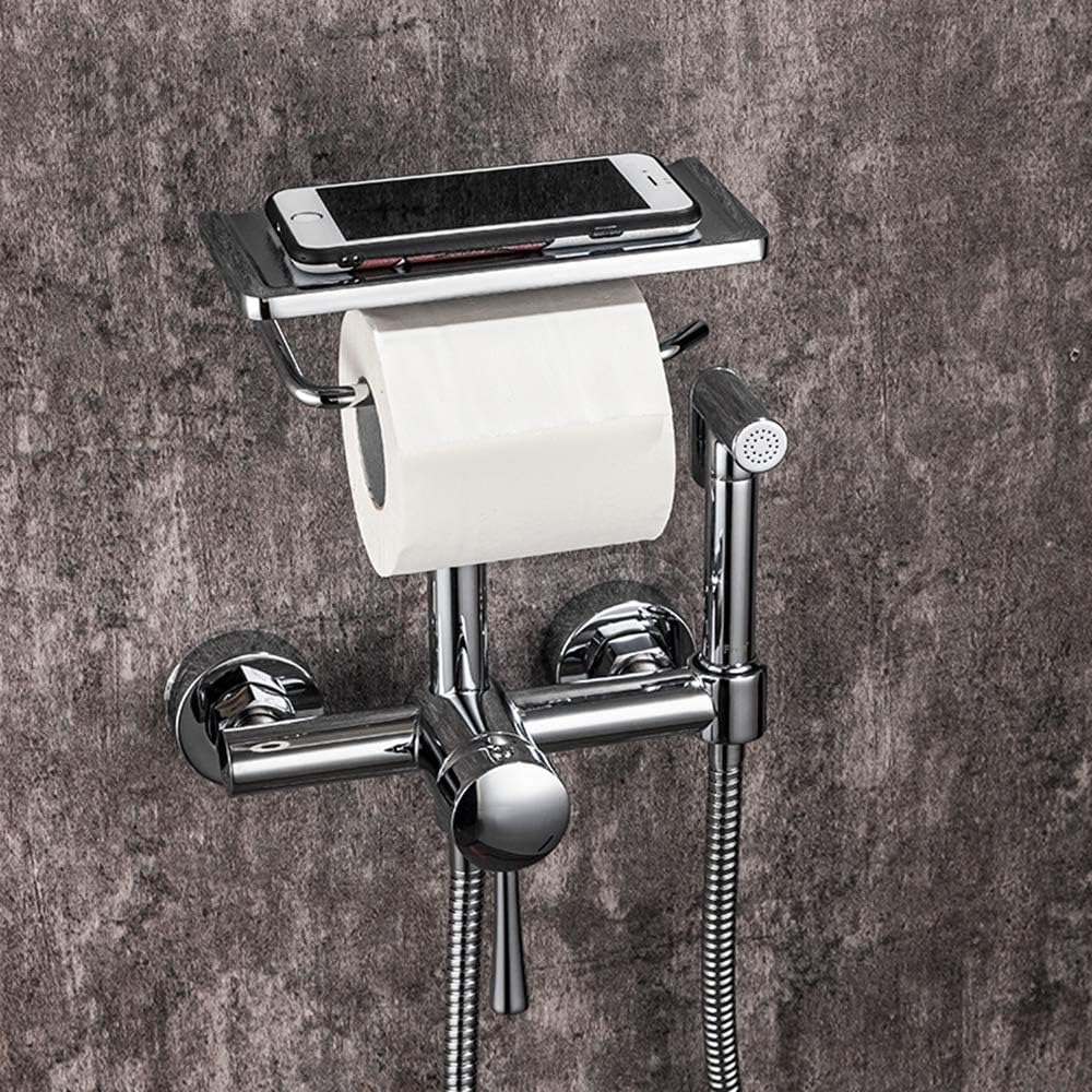 Matte Black Thermostatic Shower Combo Set with 3 Functions