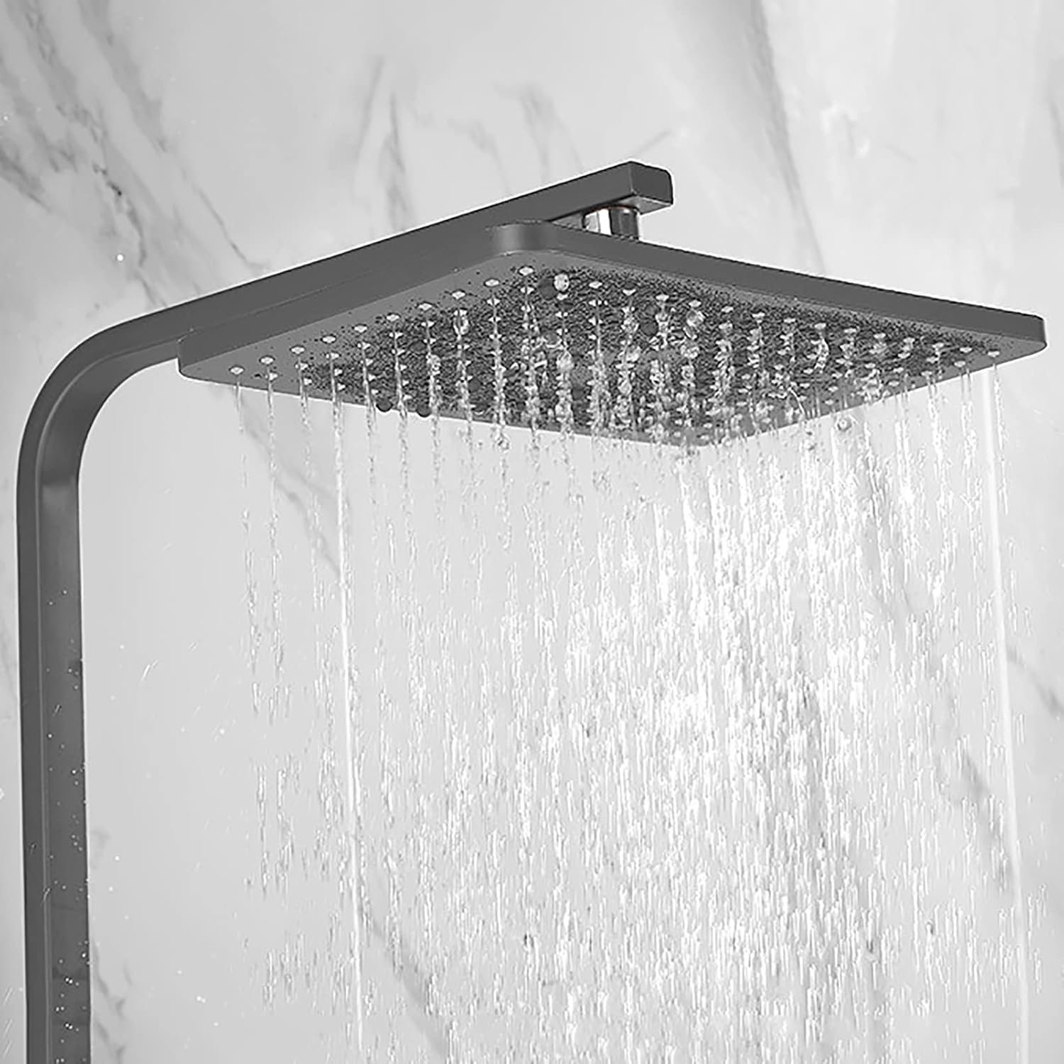 uhyOHF Gray 3-Mode Rain Shower System
