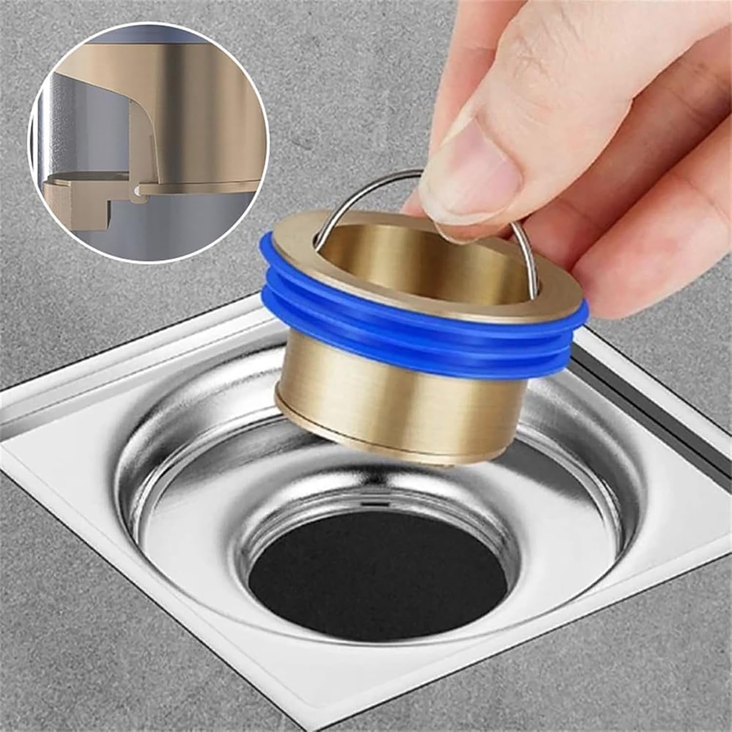 Kuuleyn Floor Drain Backflow Preventer with Deodorizing Core