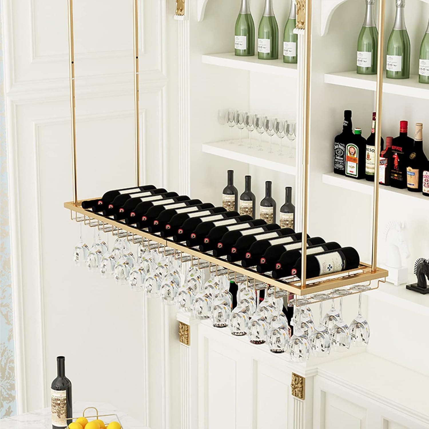 ZJDYDY Wall-Mounted Wine Rack Holder