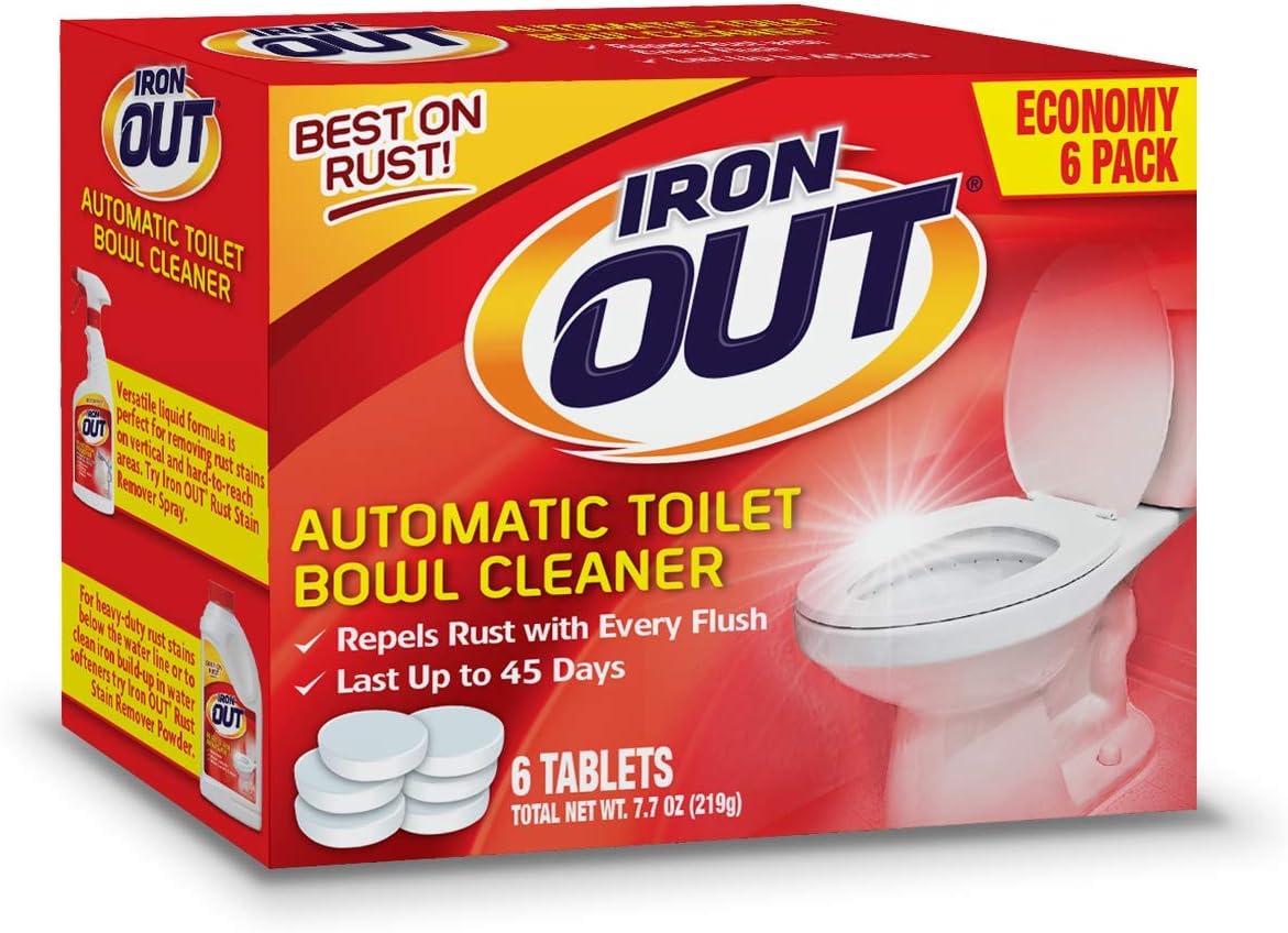 IRON OUT Automatic Toilet Bowl Cleaner 6 Tablets 1