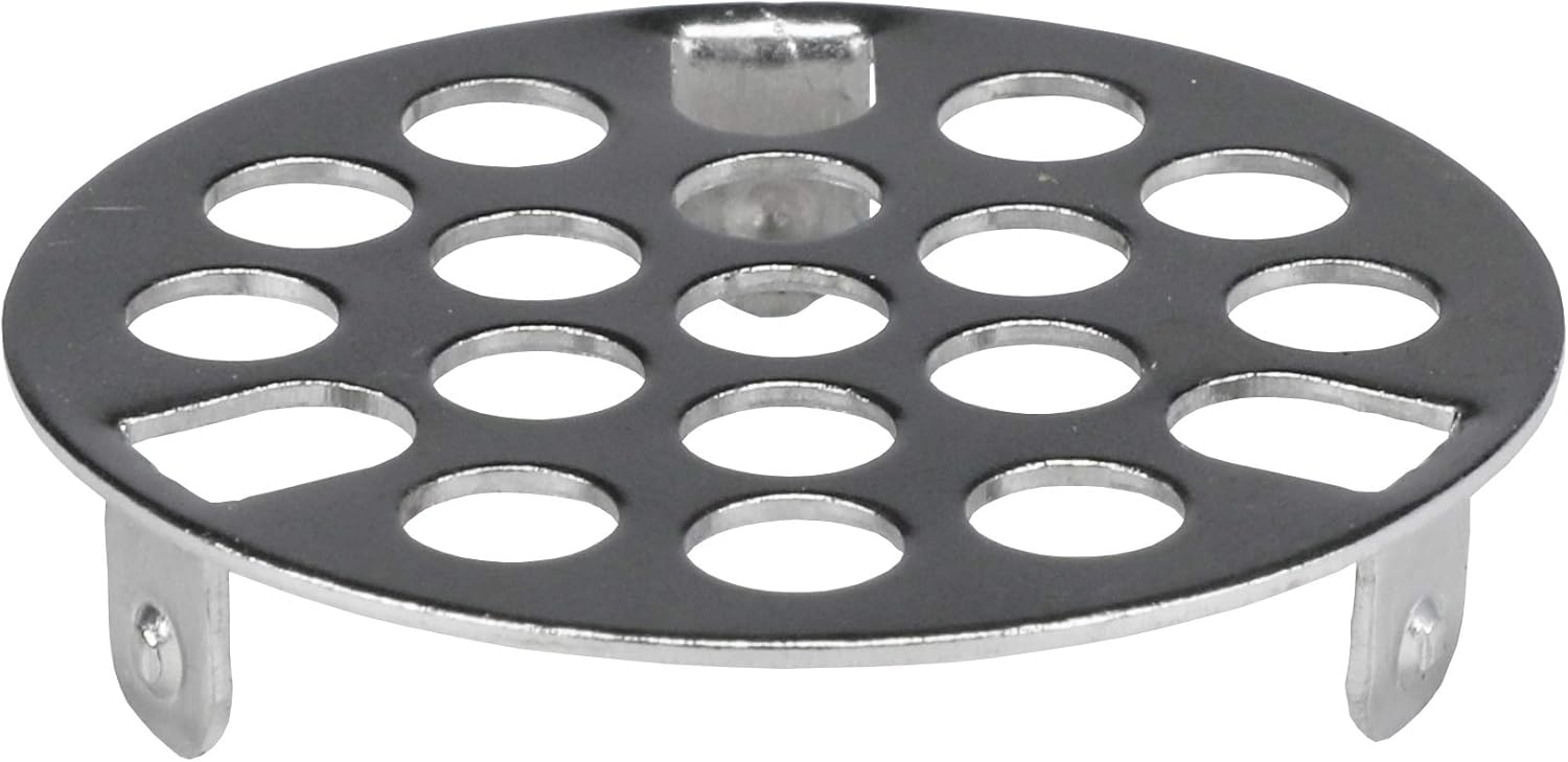 Danco 1-58 Metal Drain Strainer Chrome Brass White 1