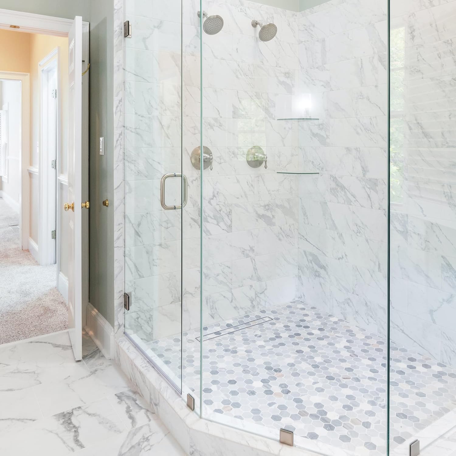 48 Inch Linear Shower Drain with Removable Panel