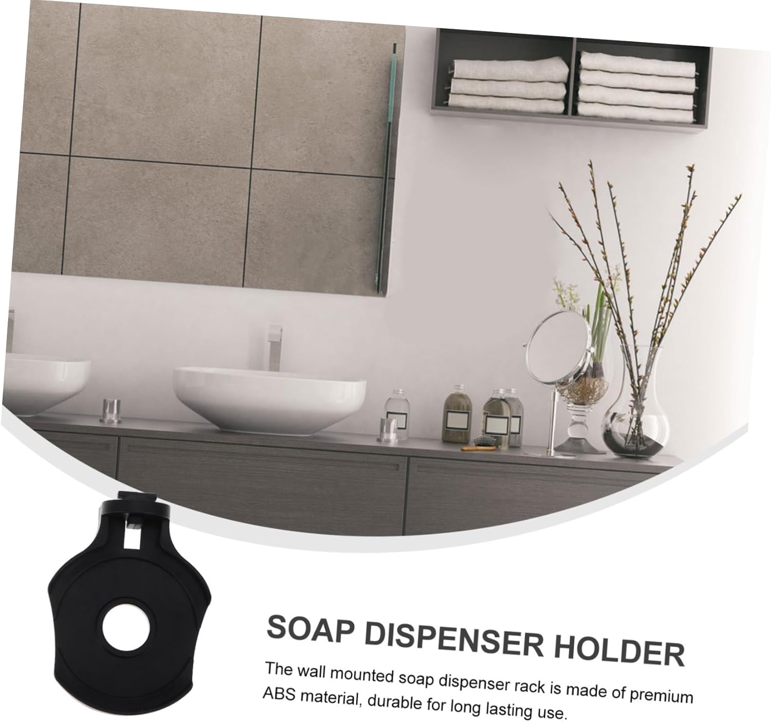 ABOOFAN Soap Dispenser Wall Holder 2 Sets No Drilling 1