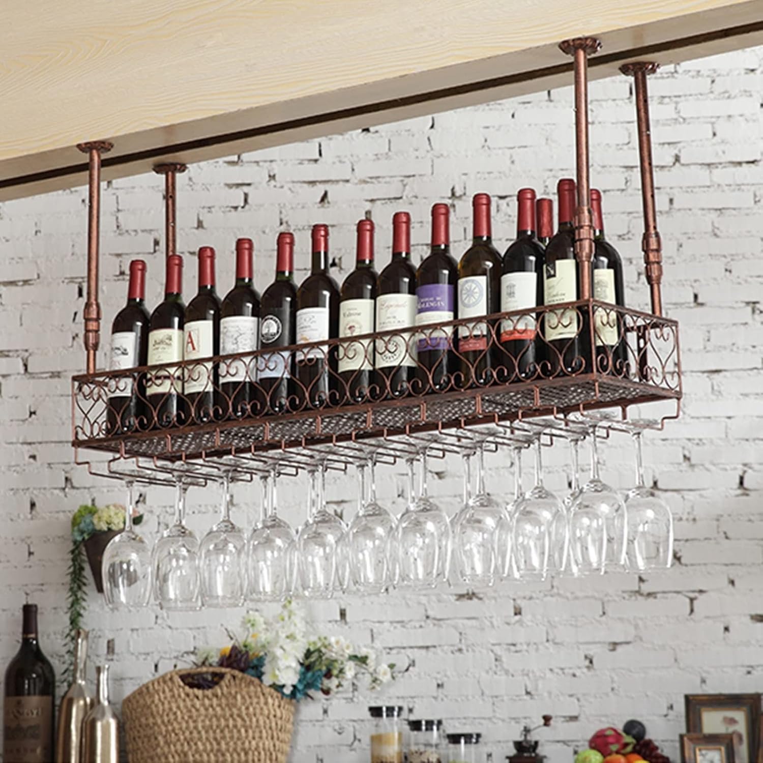 Pimex Vintage Wall Mounted Wine Rack