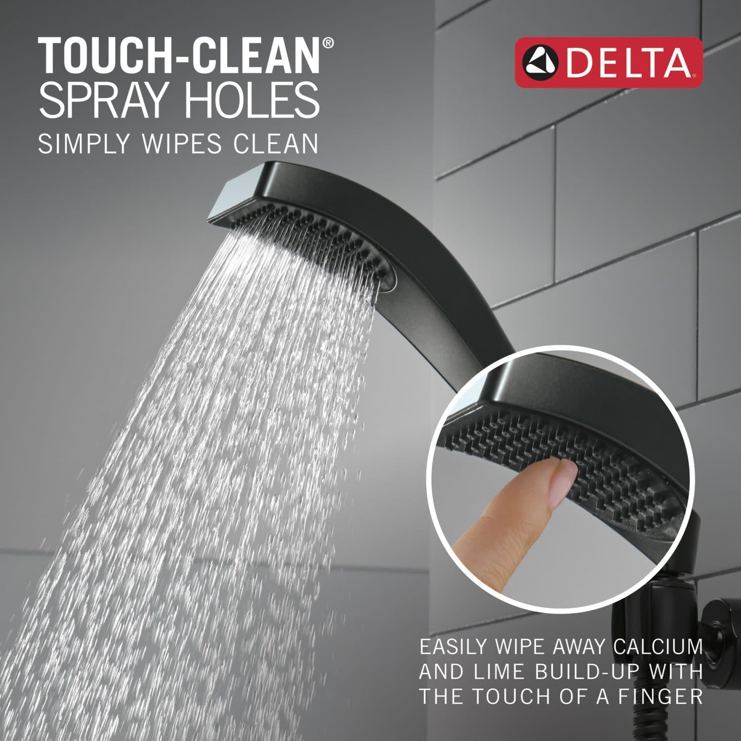 Delta Dryden Wall Mount Handshower Polished Nickel