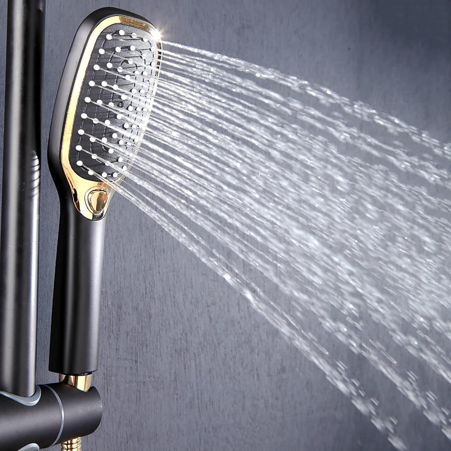 10 Inch Black Gold Shower System with 2 Mode Handheld 1