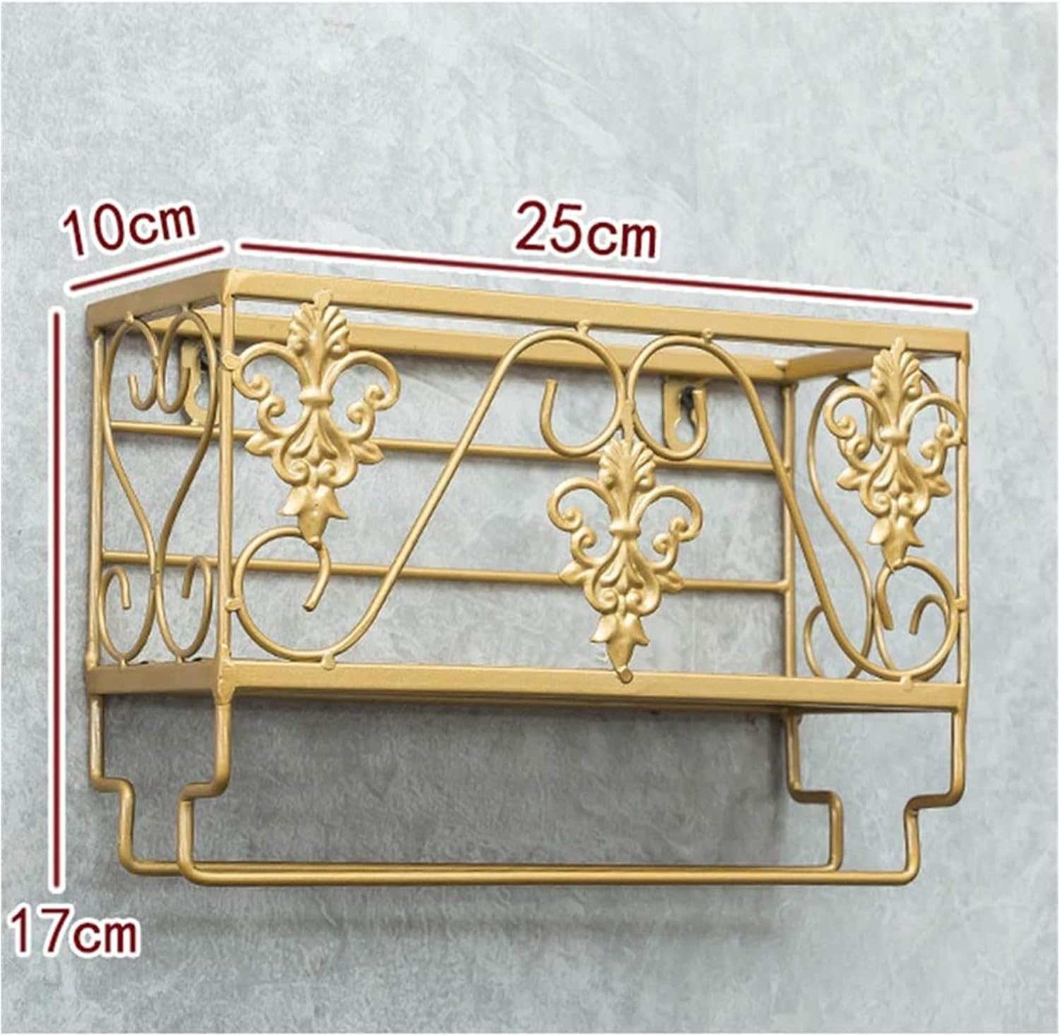 ALDEPO Wall-Mounted Wine Rack with Glass Holder 1