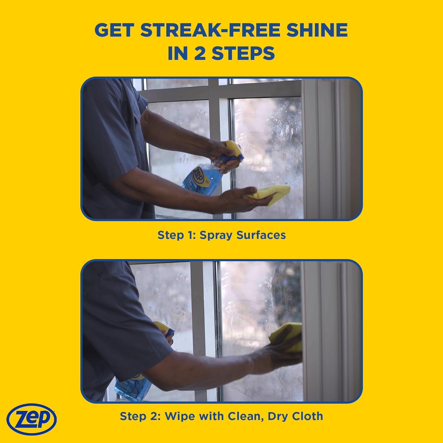Zep Streak-Free Glass Cleaner 32 Oz Case of 12