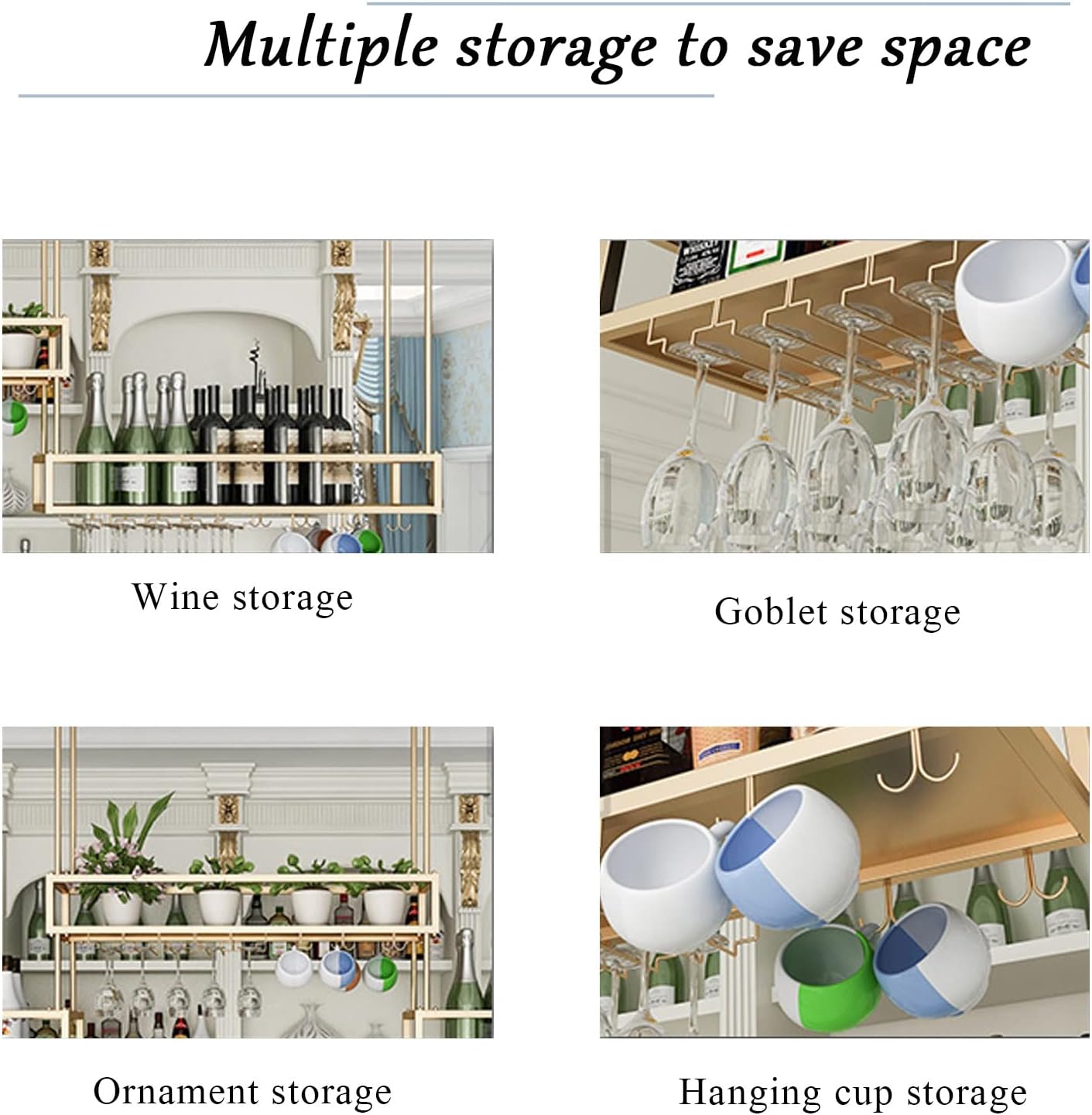 ZJDYDY Wall-Mounted Wine Rack 140X25X21Cm