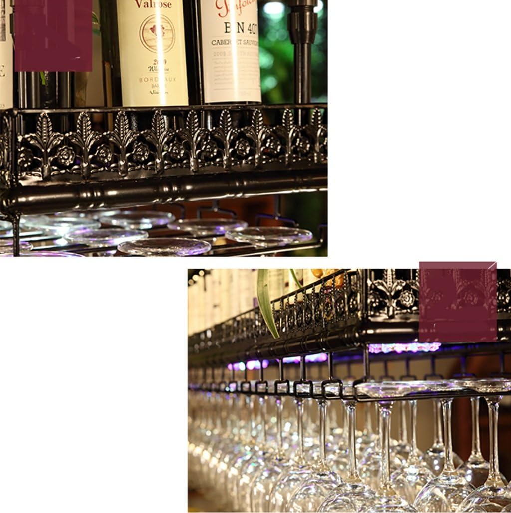 ZJDYDY Hanging Wine Glass Frame Metal Rack