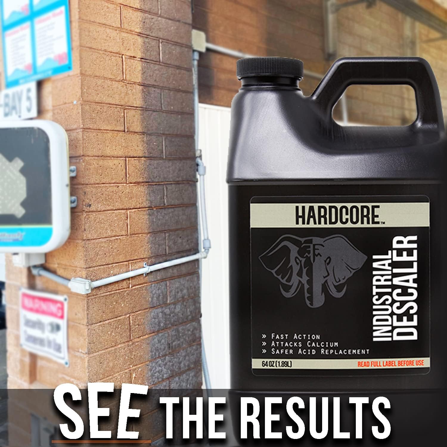 Hardcore Industrial Descaler 64 Ounce Water Scale Remover