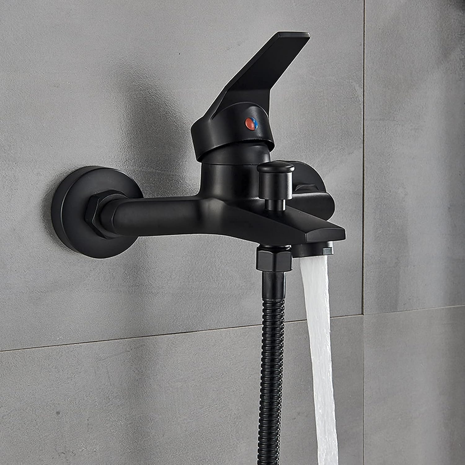 LASEVE Single Handle Tub Faucet with ABS Shower Head 1