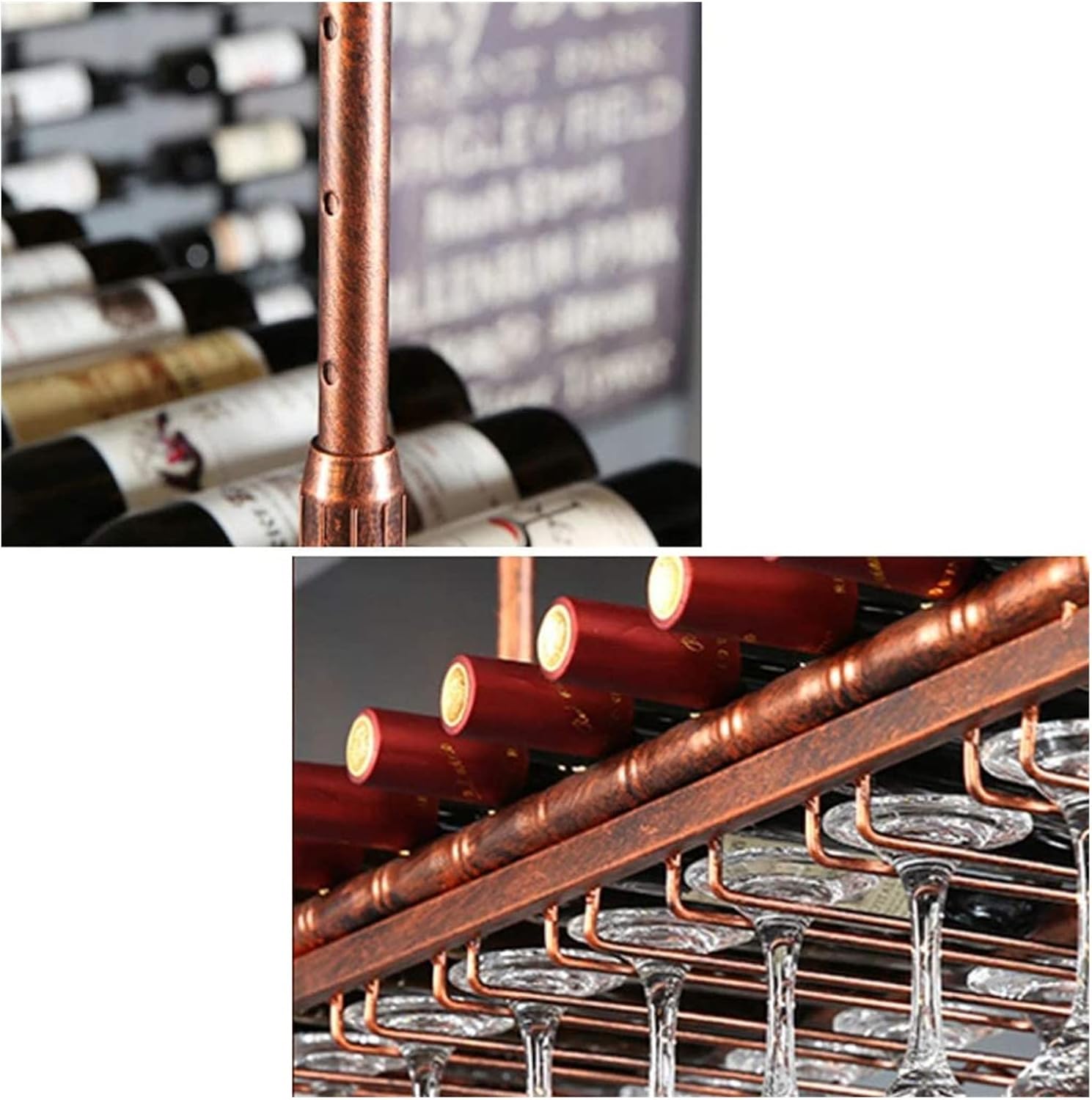 ALDEPO Floating Wine Shelf Wall Mount Holder
