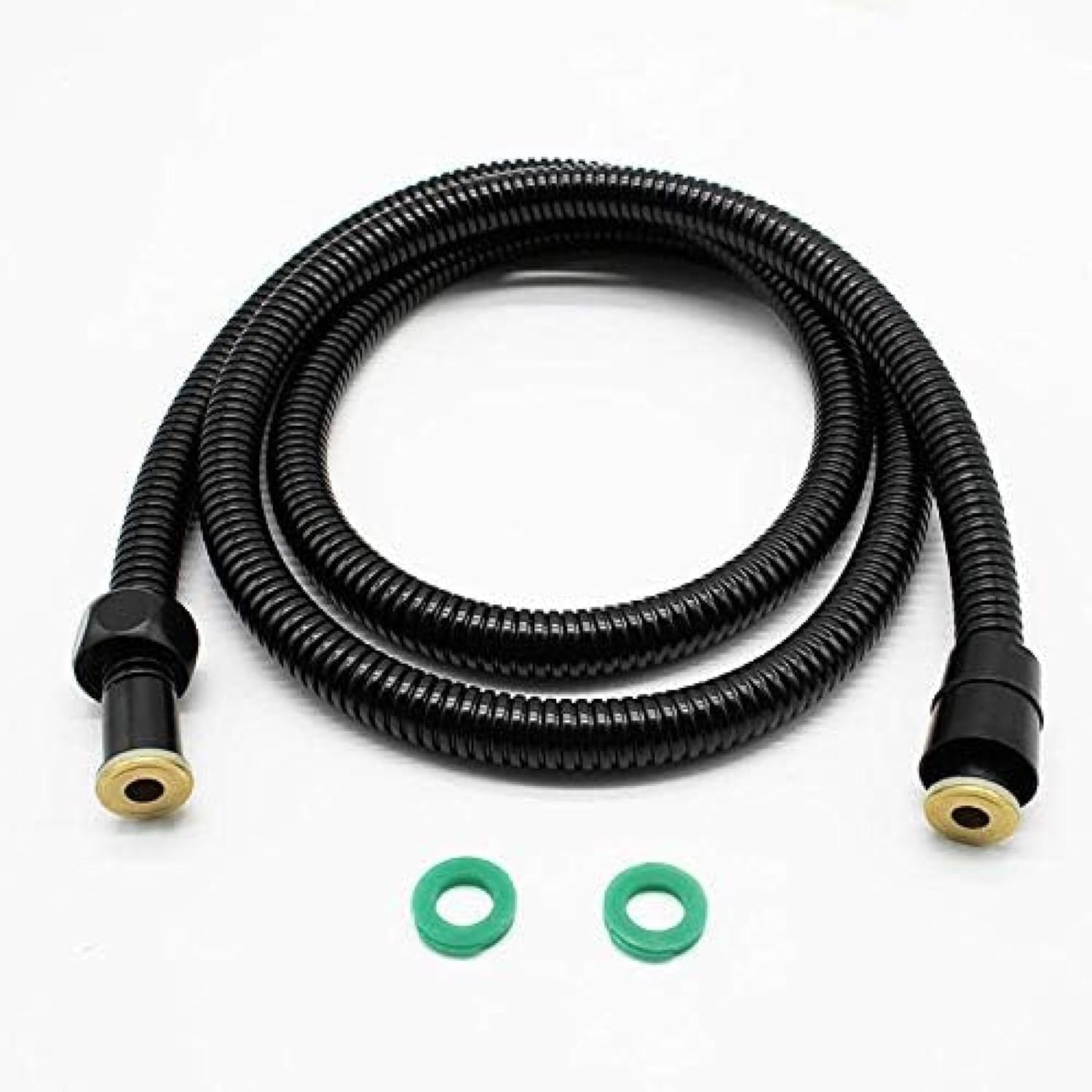 TECKI Matte Black Three Function Round Shower with Faucet Set 1