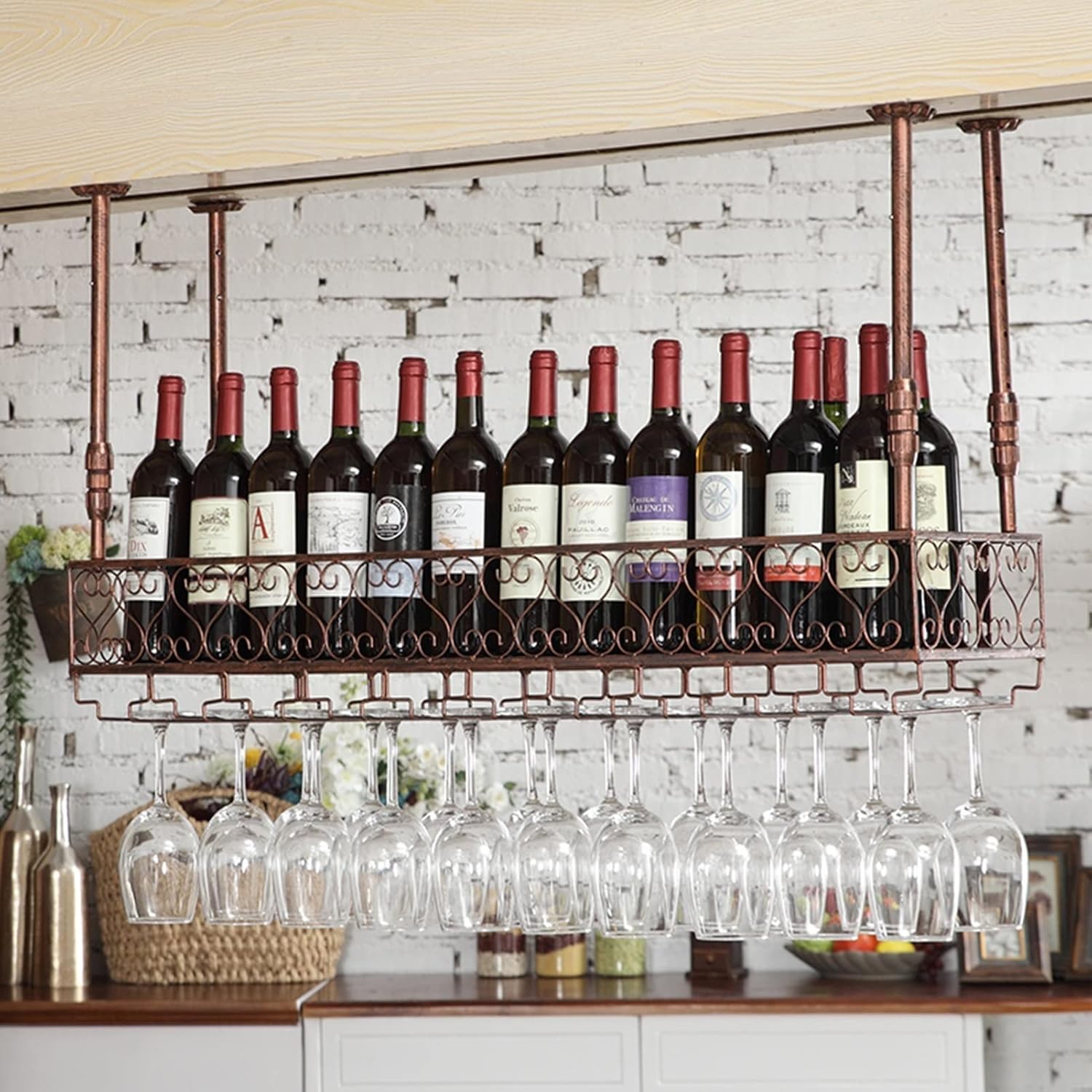 Pimex Vintage Wall Mounted Wine Rack