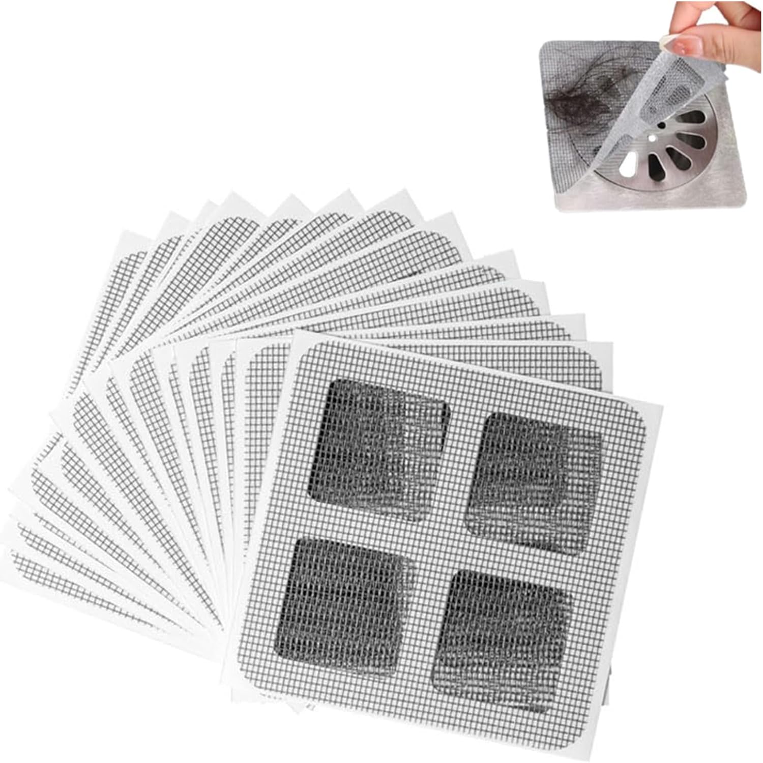 XNASU Disposable Hair Catcher Drain Cover Stickers 20 Pack