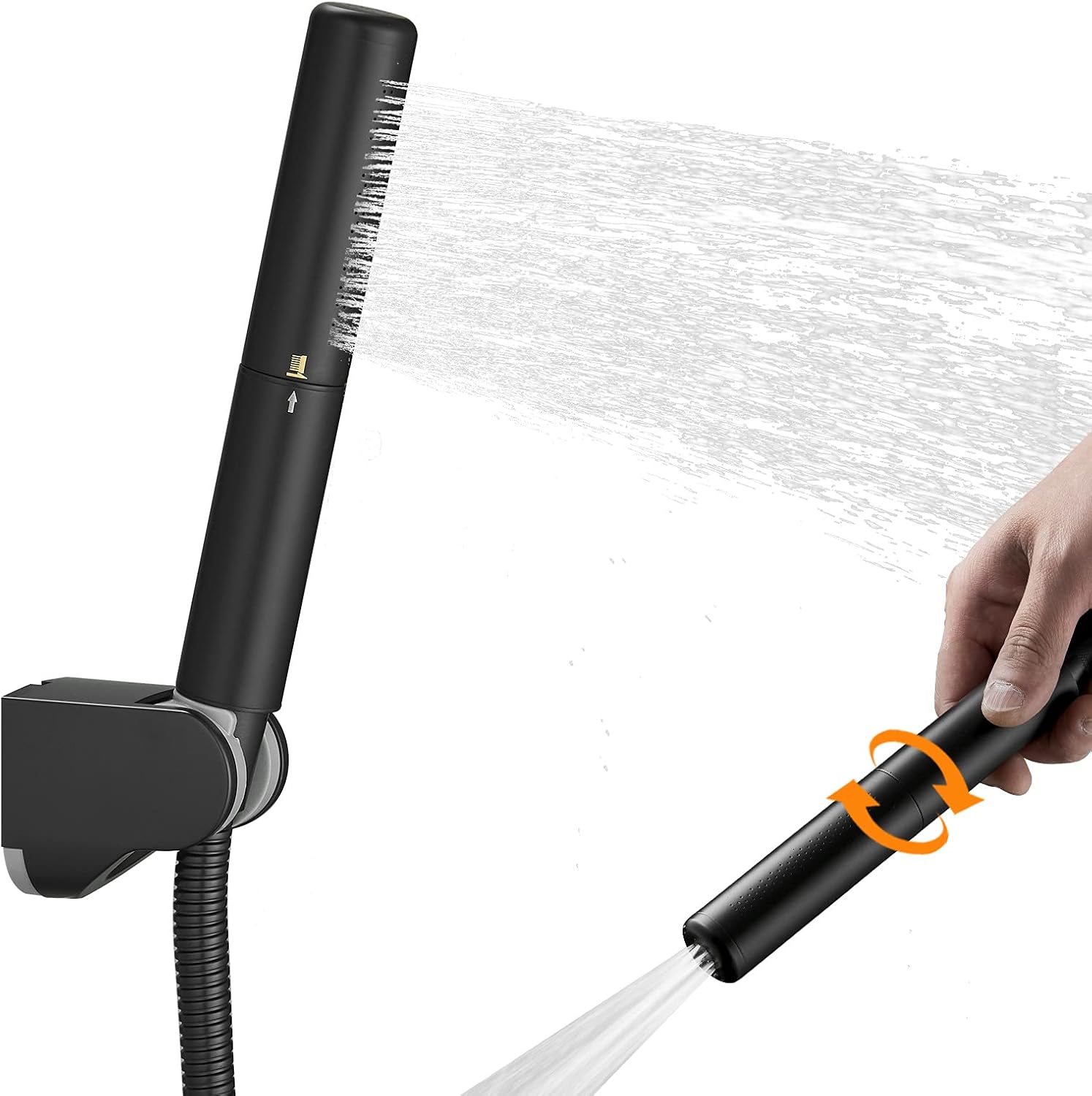 BESy Black Brass 2 In 1 Handheld Shower Head Set