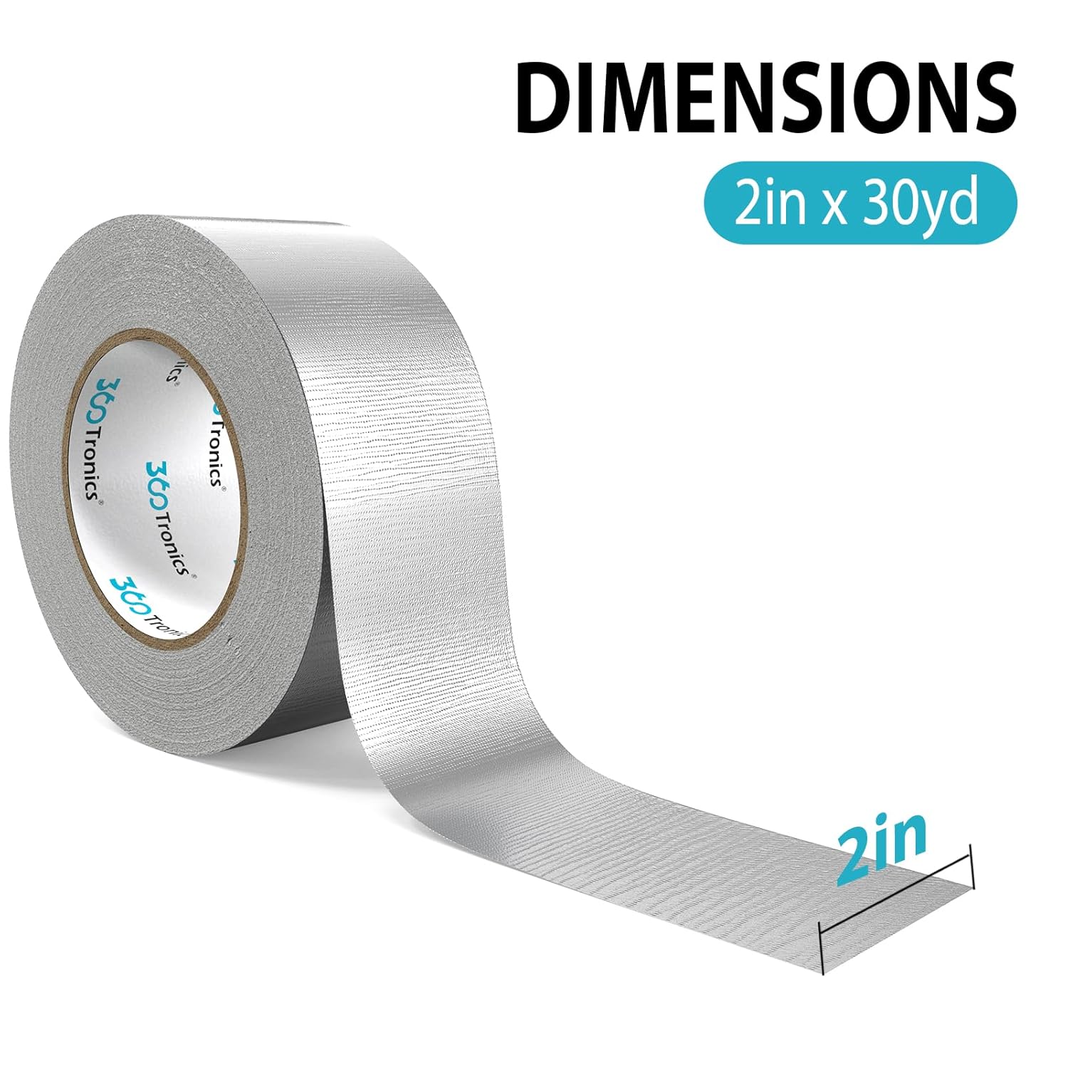 360Tronics Duct Tape 2in x 30yd Heavy Duty Waterproof