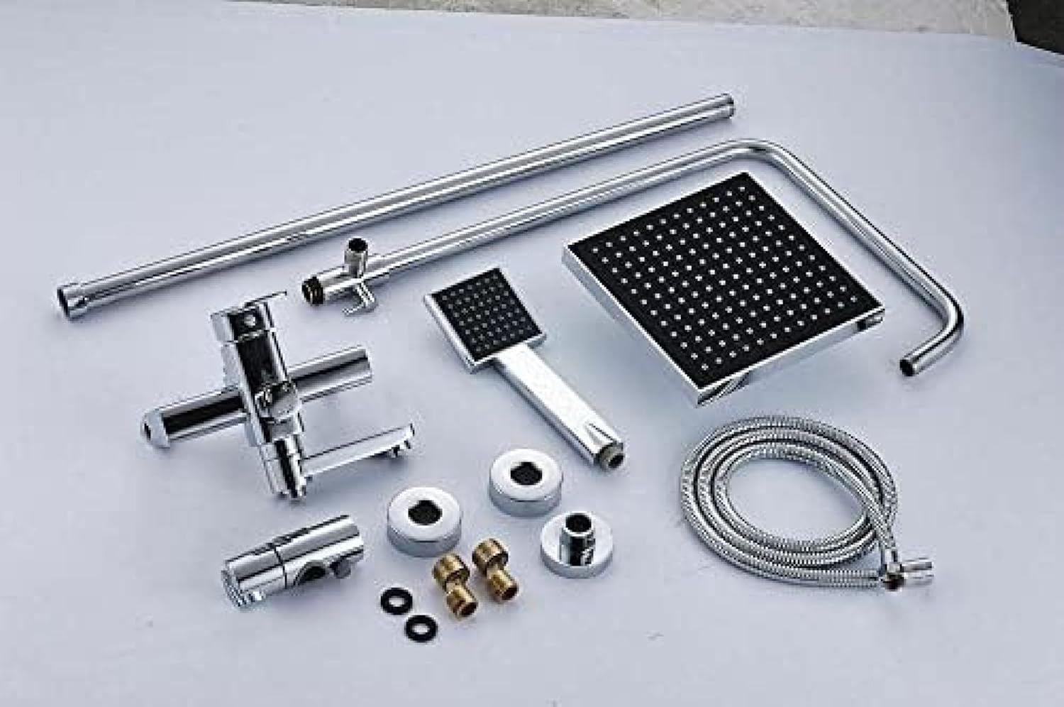 TECKI Rainfall Shower Faucet Trim System
