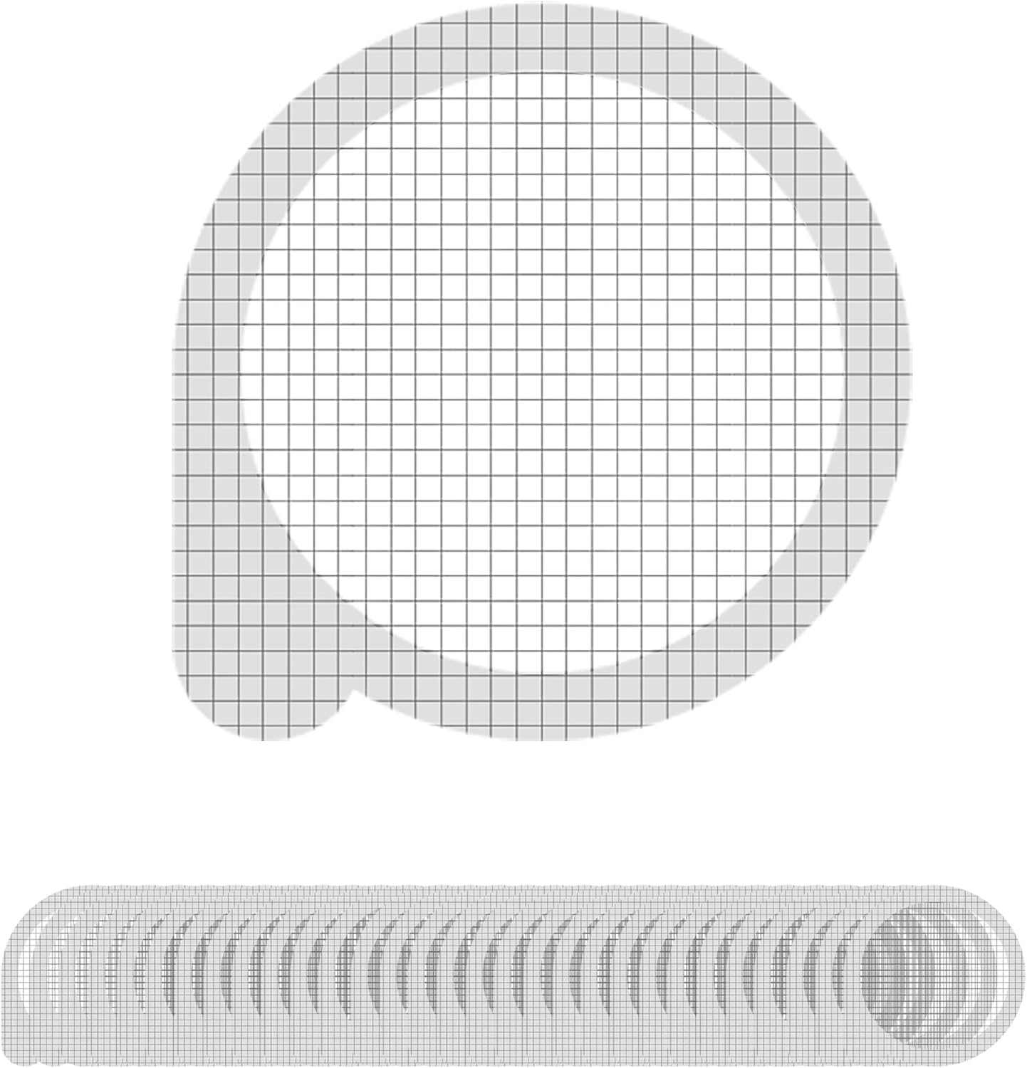 4 Inch 30pcs Round Disposable Shower Drain Hair Catcher Stickers