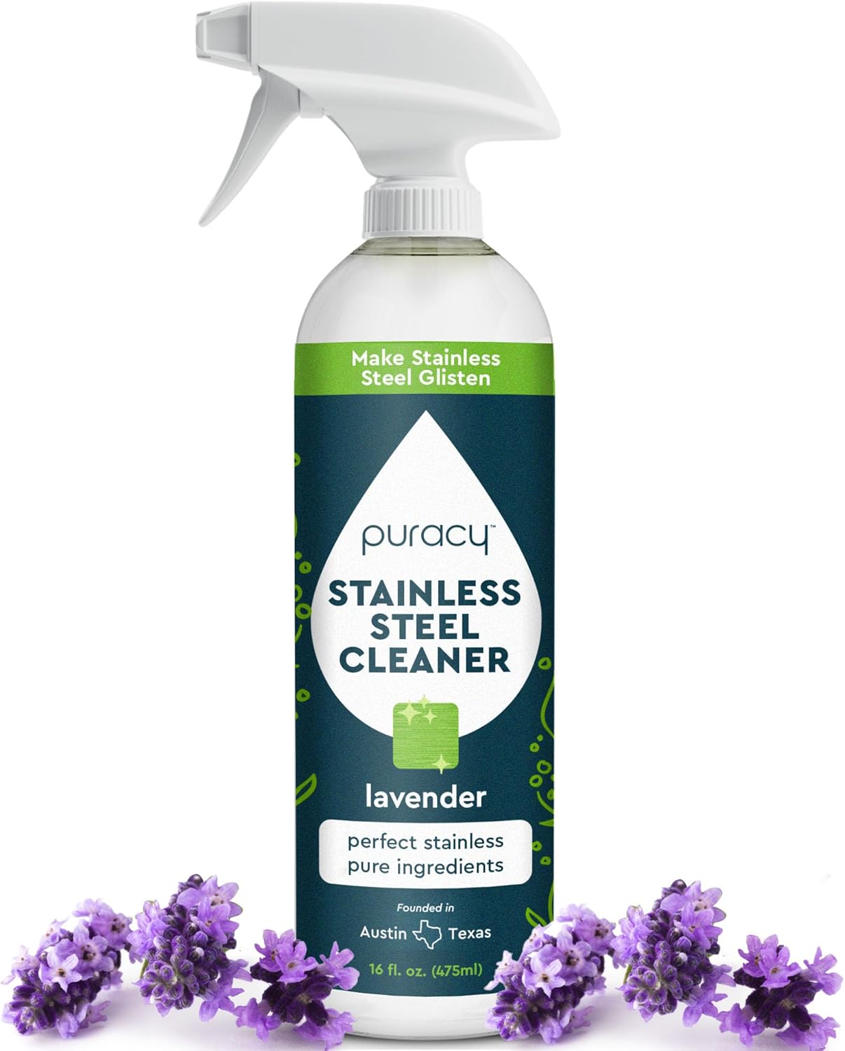 Puracy Stainless Steel Cleaner with Lavender Scent 1