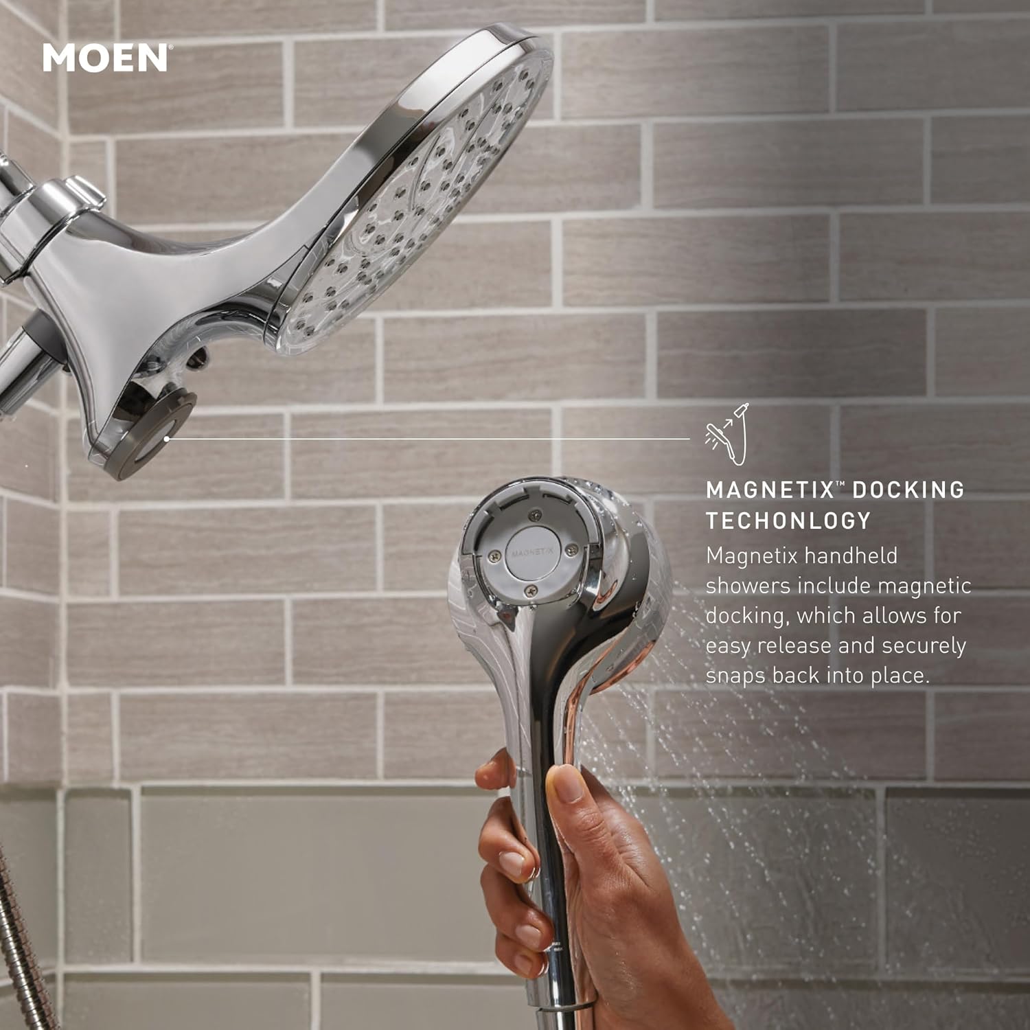 Moen 26100SRN Engage Magnetix Handheld Showerhead