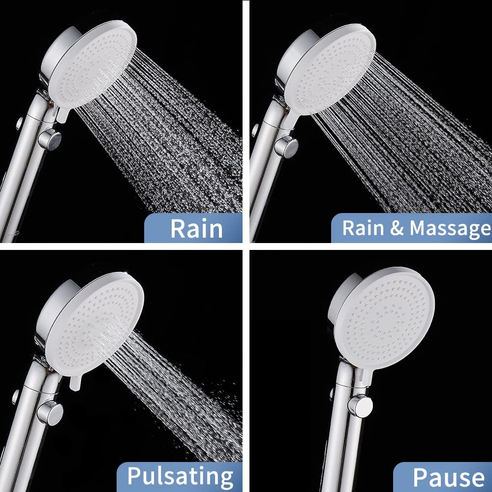 DOILIESE Handheld Showerhead with 3 Modes and 60in Hose