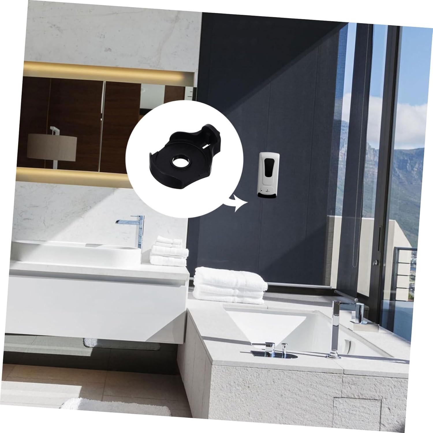 BRIGHTFUFU Wall Mount Soap Dispenser
