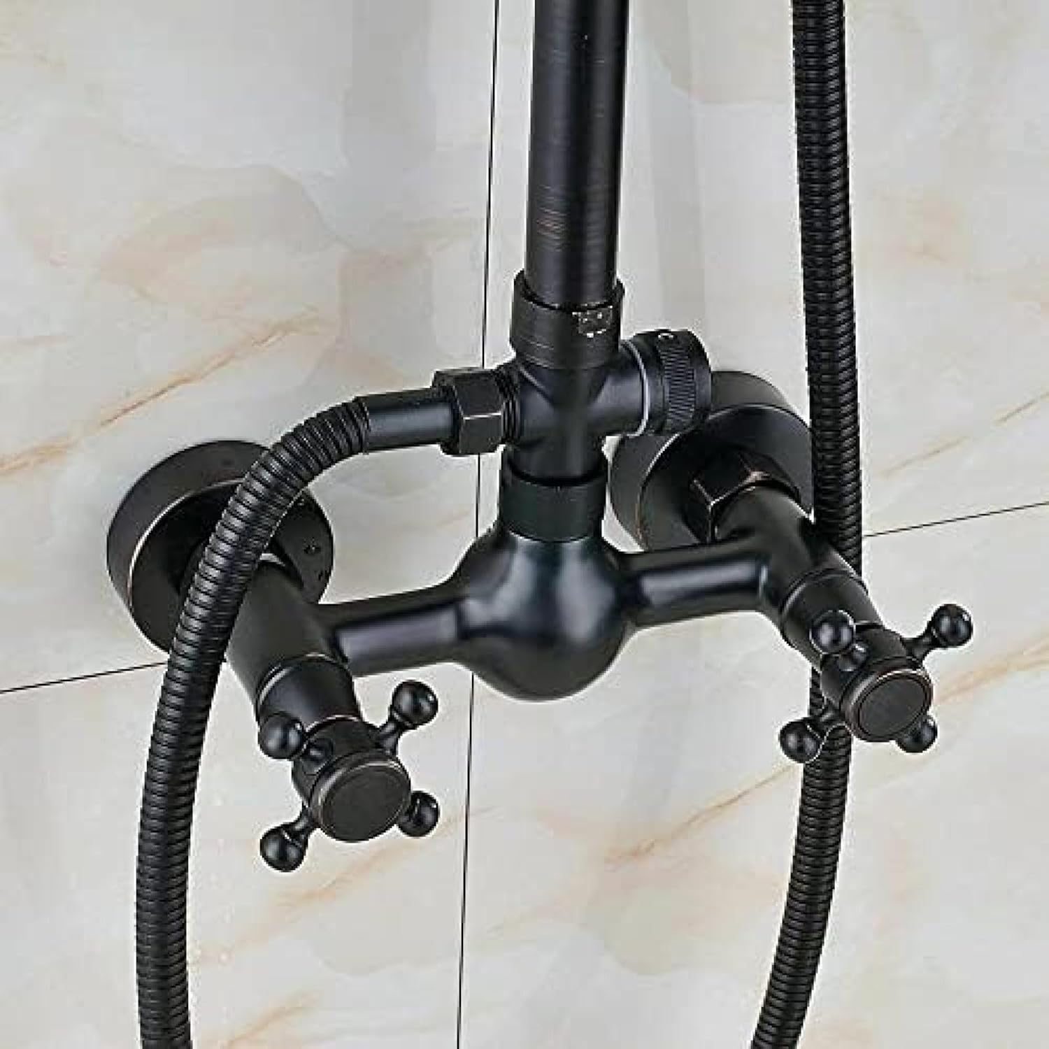 TECKI 8inch Rainfall Shower System Set with Handheld Spray
