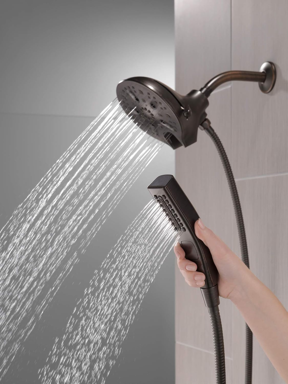 Delta Faucet 5-Spray In2ition 2-in-1 Hand Shower with Hose