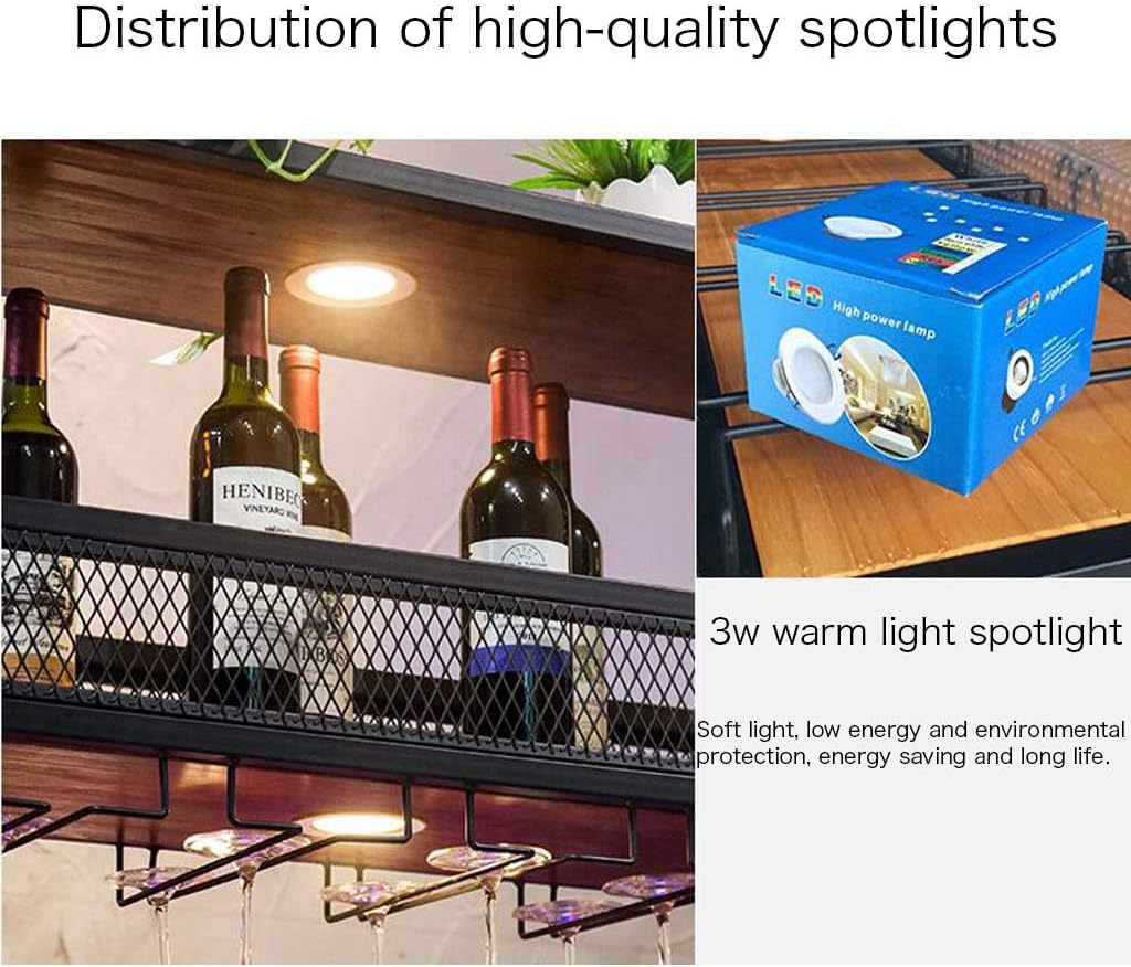 Pimex Wall-Mounted Wine Rack with Partitions