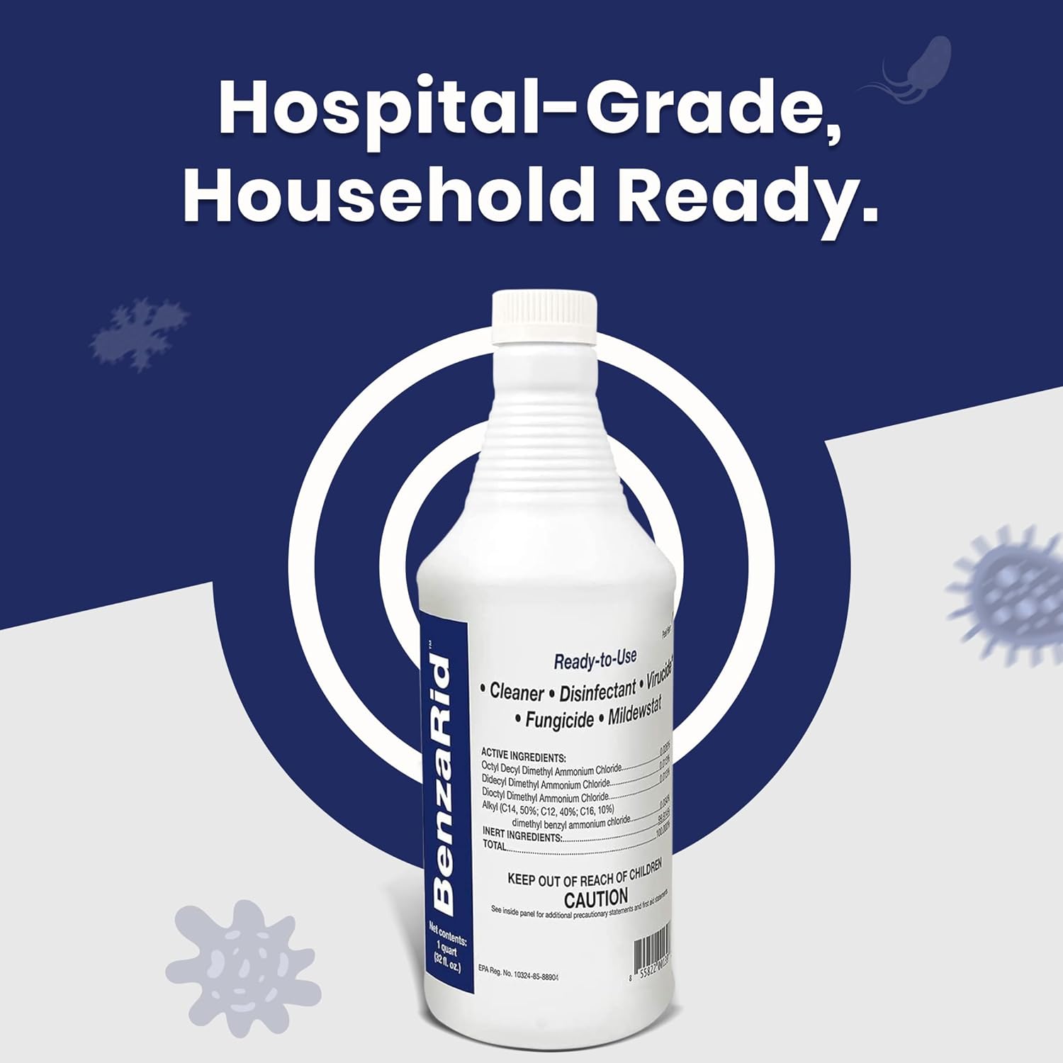 BenaRid Black Mold Virus Killer - 1 Gal 32 oz Pack